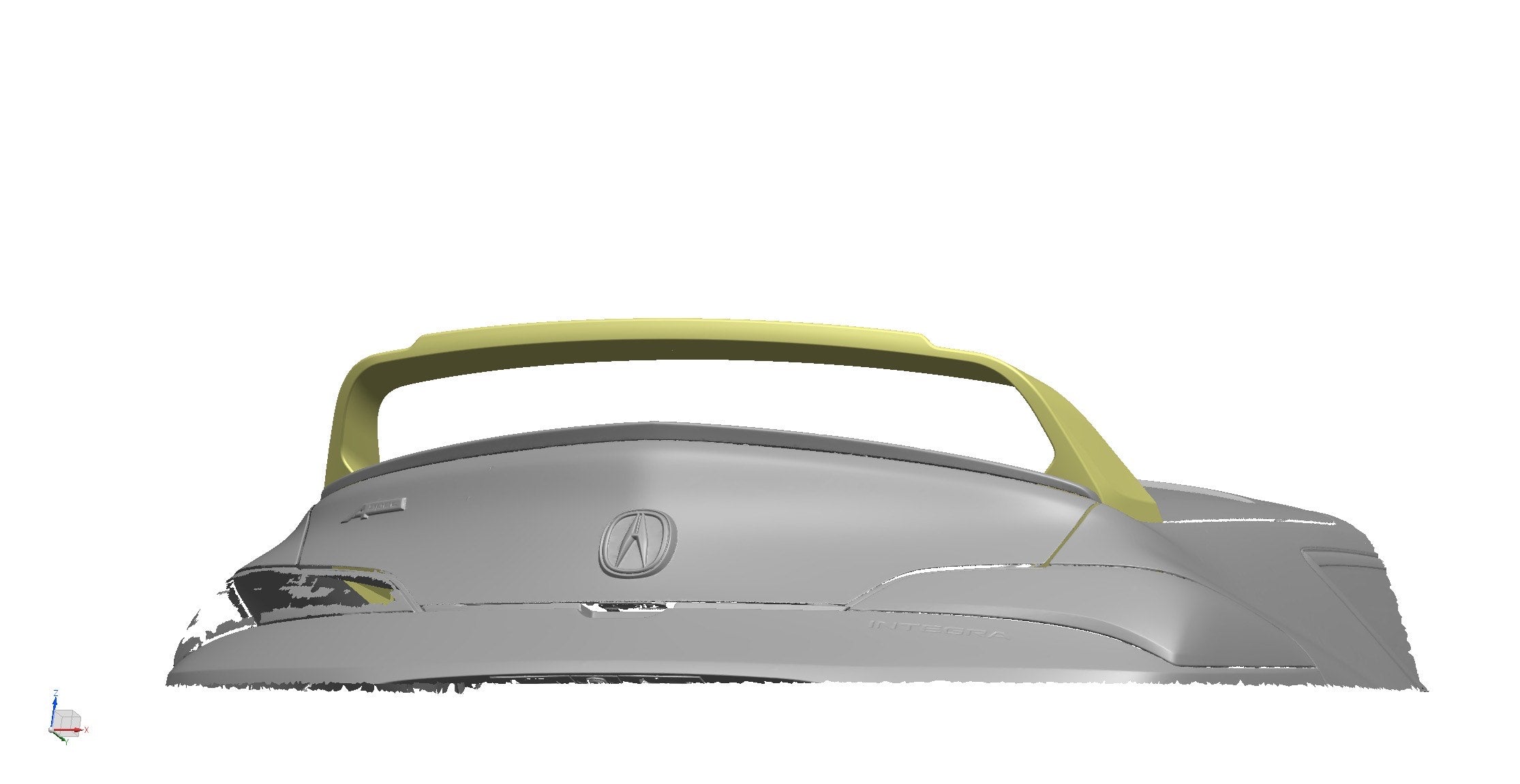 SWA Design 3 PCS Gloss Black DC5 Inspired Wing for 2023+ Acura Integra [DE4/DE5]