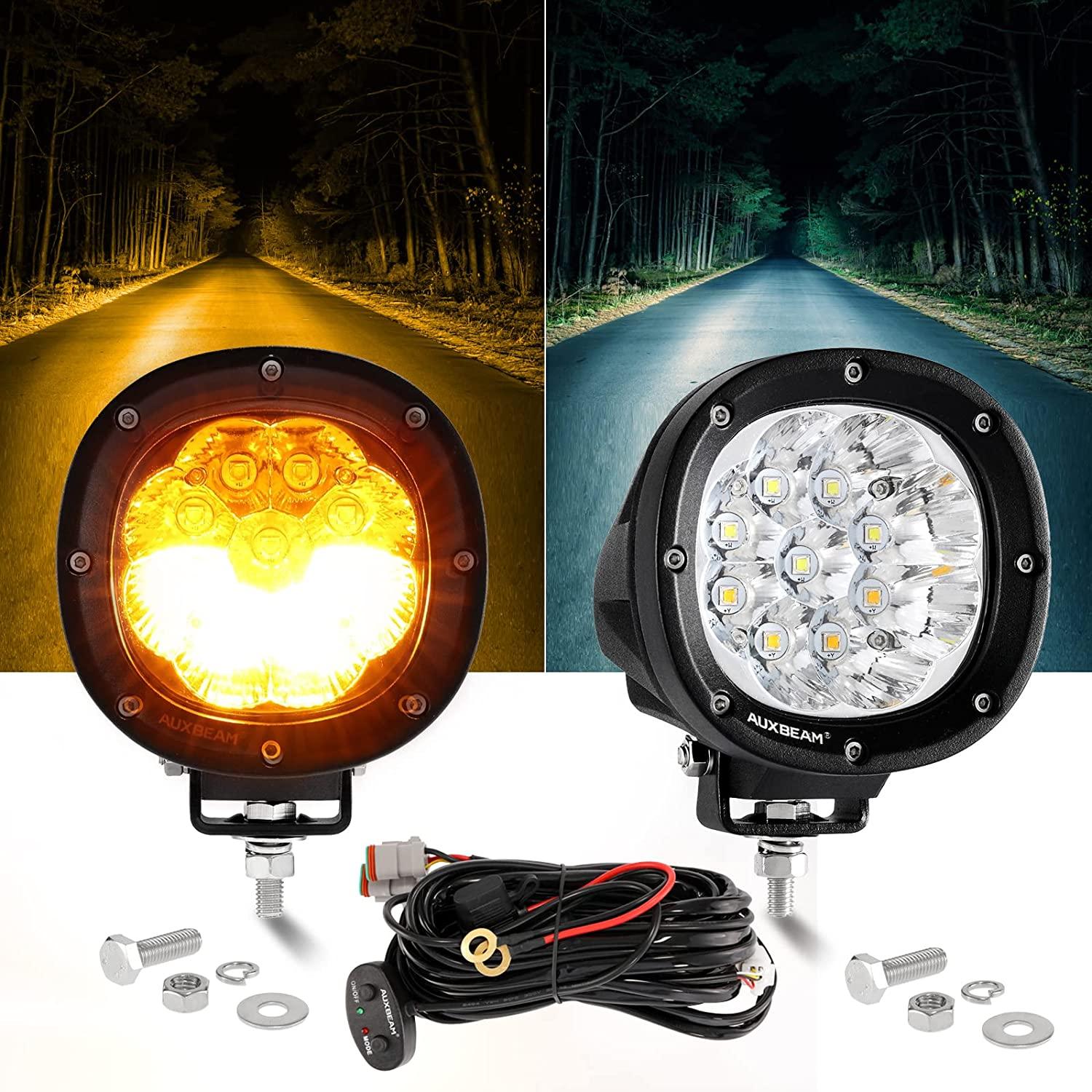 Auxbeam P4 Series 4" LED Driving Lights – 90W, 9,000LM, 6 Modes
