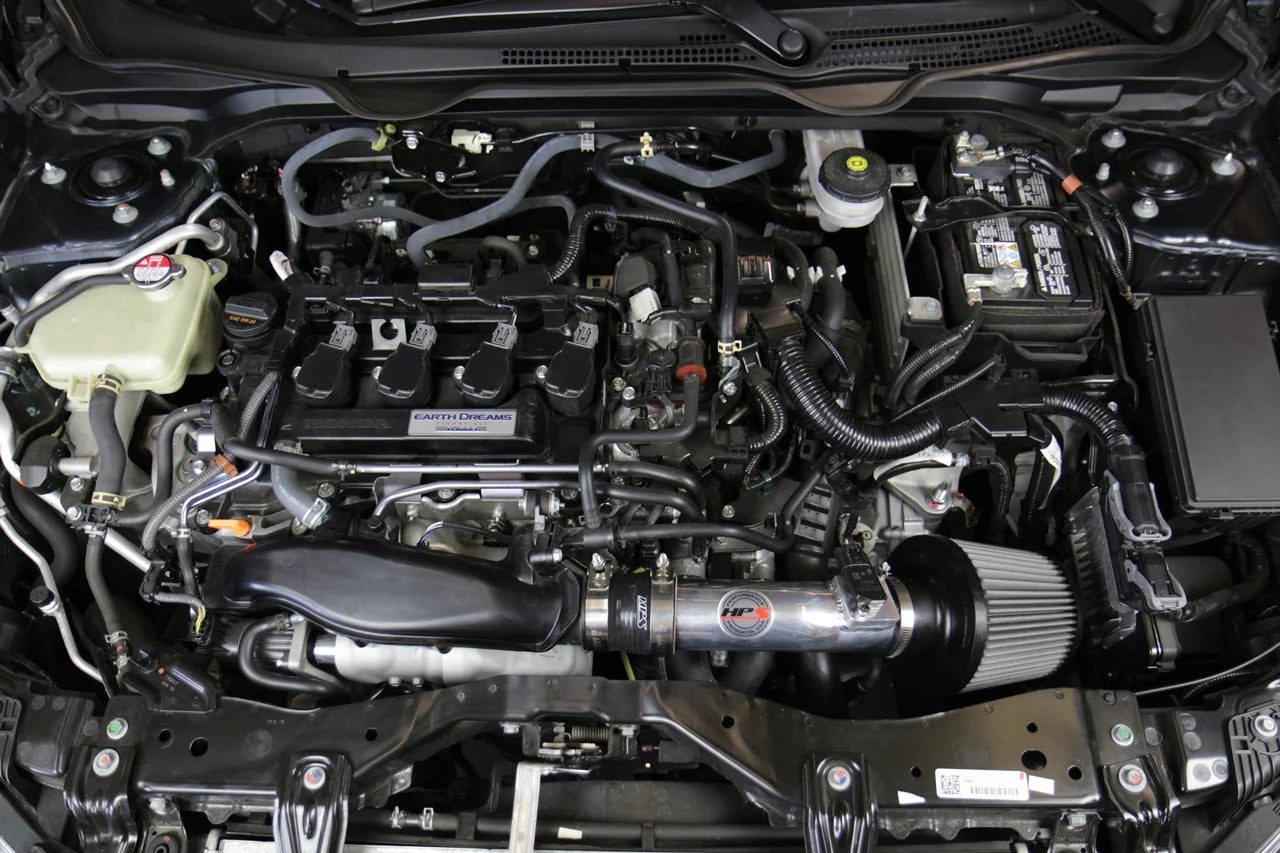 HPS Cold Air Intake Kit w Conversion for 2016 Honda Civic Non Si 1.5