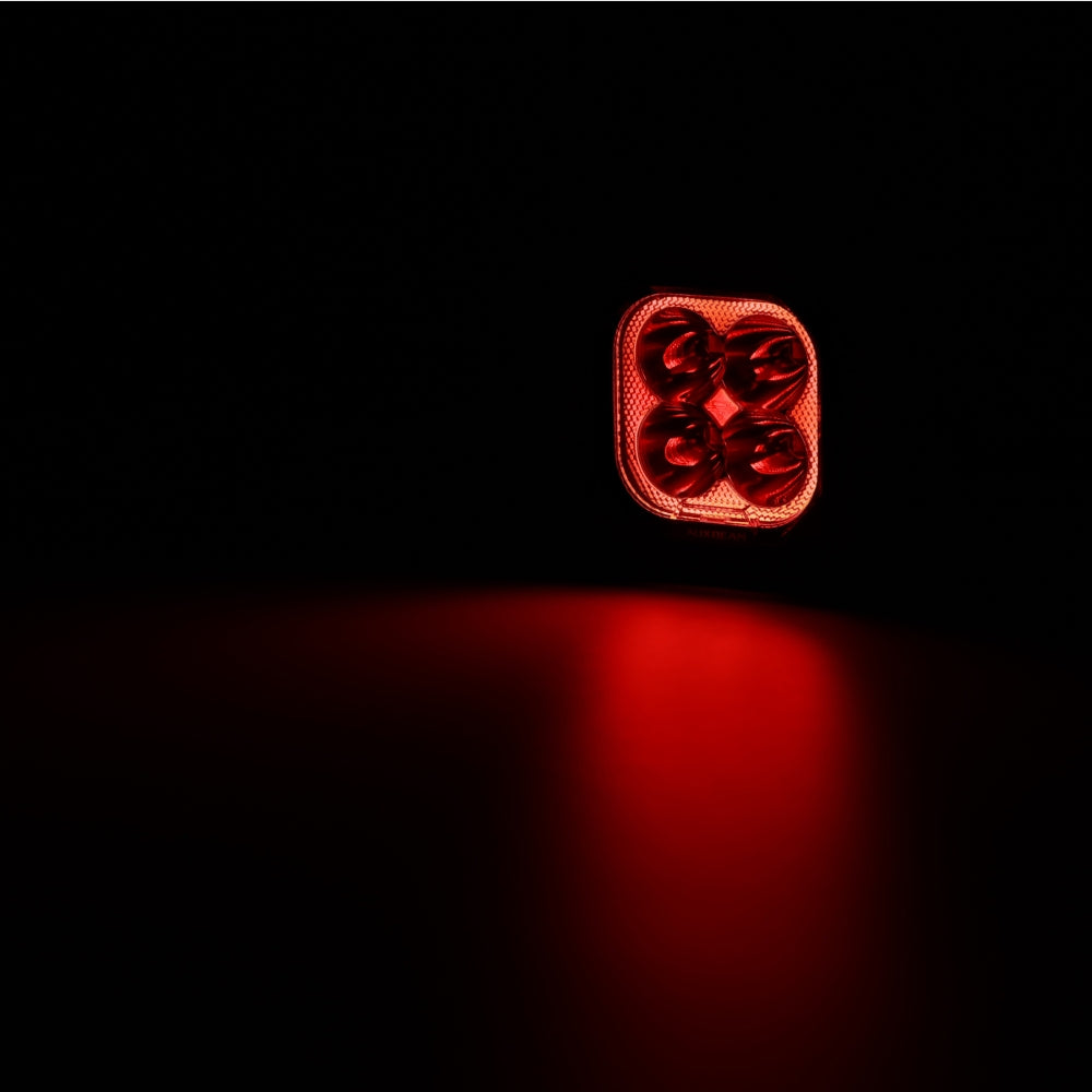 Auxbeam Color Play Series 3" RGB LED Pod Lights – 116W, Spot Beam, 8 Backlight Modes