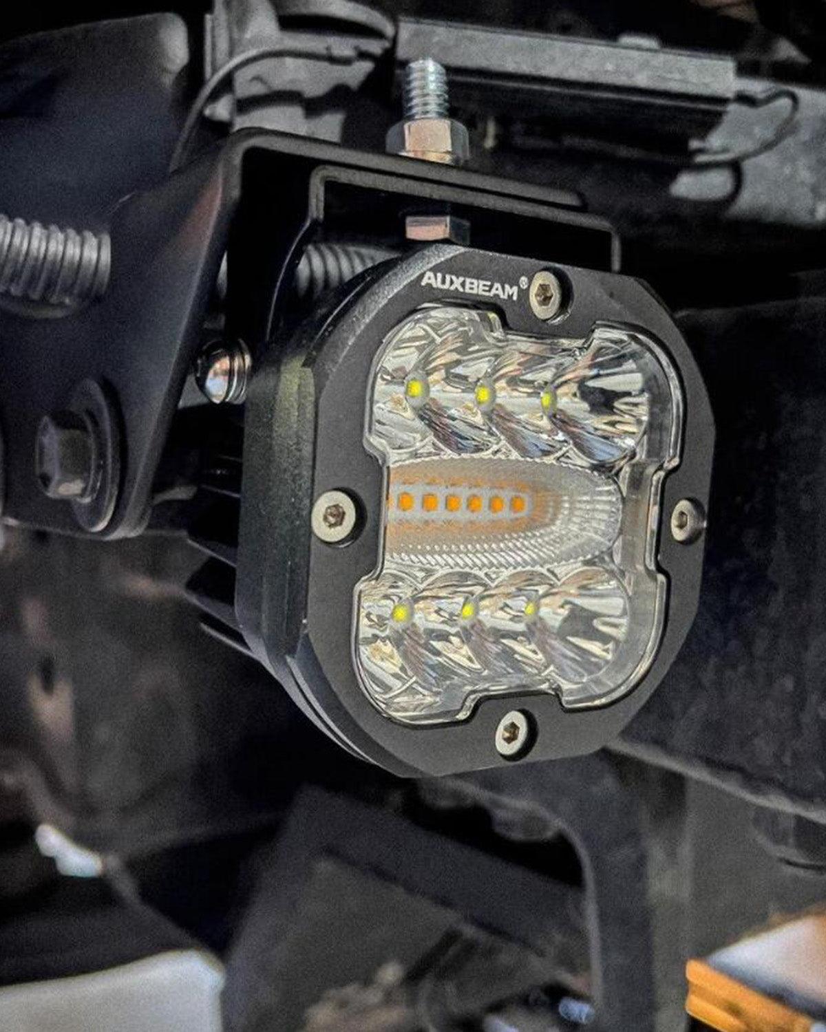 Auxbeam XP-ULTRA Series 3" LED Pods – 96W, 9,600LM, White/Amber, 6 Modes