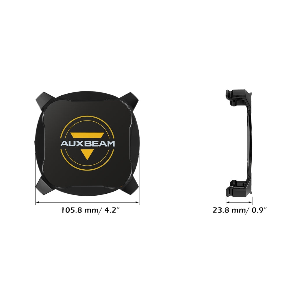 Auxbeam XP-ULTRA Series 4.5" LED Pod Light Covers – Black