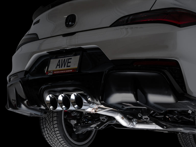 AWE Tuning Track Edition Exhaust w/ Triple Chrome Silver Tips for 2023+ Acura Integra Type S [DE5]