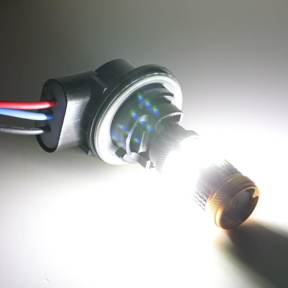 Auxbeam 1157 / 1156 / BAY15D / BA15S / BAU15S LED Bulbs – White / Amber / Red, CANBUS Error-Free, No Hyper Flash, Turn Signal / DRL / Brake / Tail / Reverse Lights, Fan Cooling (2 Pack)