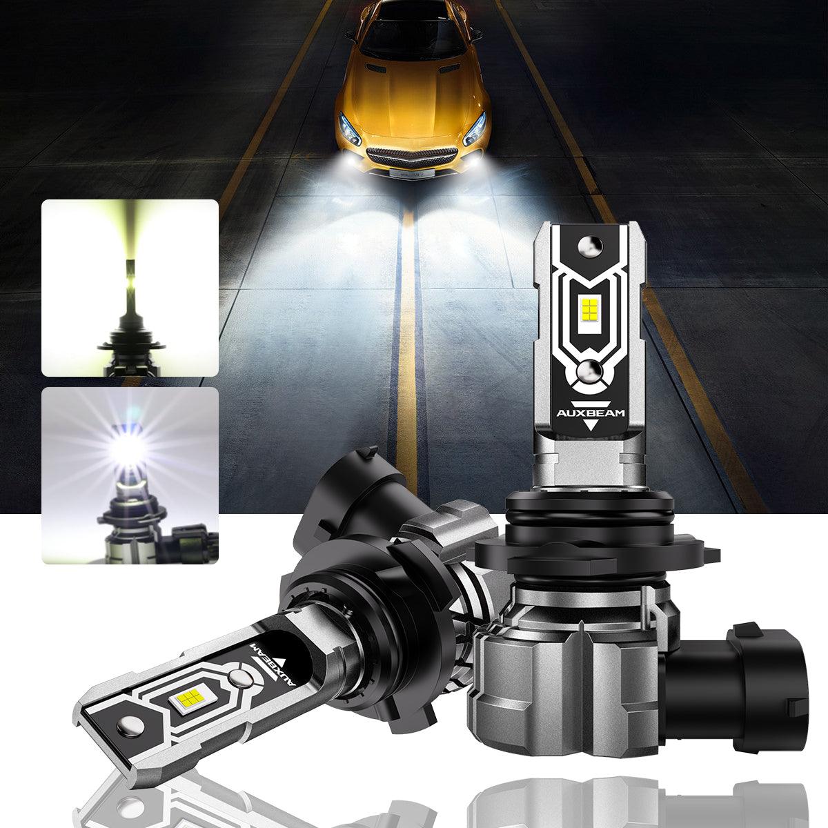 Auxbeam 9006 / HB4 LED Fog Light & DRL Bulbs – Q5 Series, 50W, 10,000LM, 6500K Cool White (2 Pack)