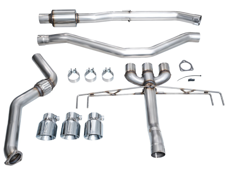 AWE Tuning Track Edition Exhaust w/ Triple Chrome Silver Tips for 2023+ Acura Integra Type S [DE5]