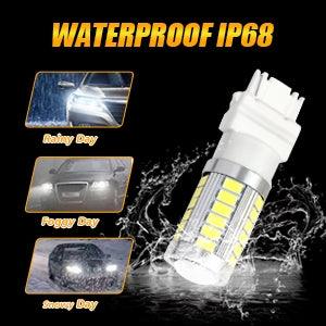 Auxbeam 7440 / 7440A LED Bulbs – 33LED Series, Backup/Reverse/Turn Signal/Brake/Tail Lights, 20W, 4000LM, 6500K White (2 Pack)