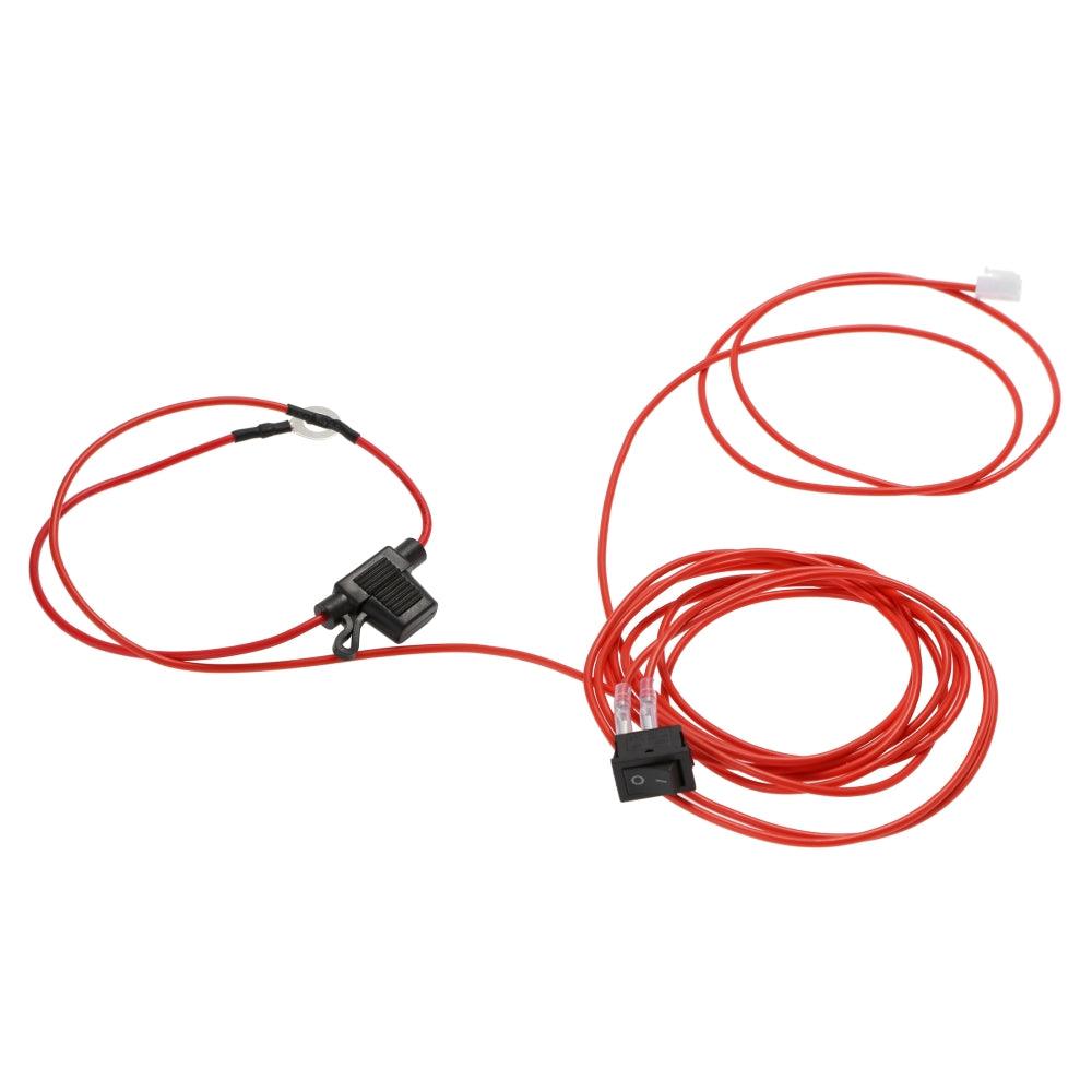 Auxbeam 6.6FT 20AWG ACC Electrical Wire – with 5A ATC Fuse Holder & On/Off Switch