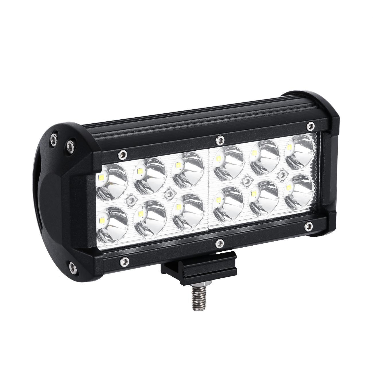Auxbeam Classic-SM Series 6.5" Dual Row LED Light Bar – 6000K White, Spot/Flood Beam