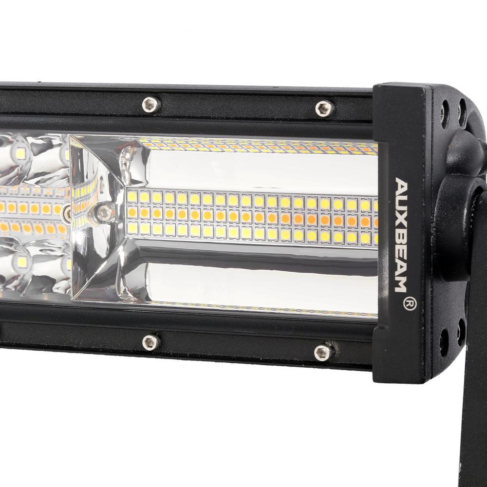 Auxbeam 6 Modes Series 30" LED Light Bar – White & Amber, Straight, Off-Road