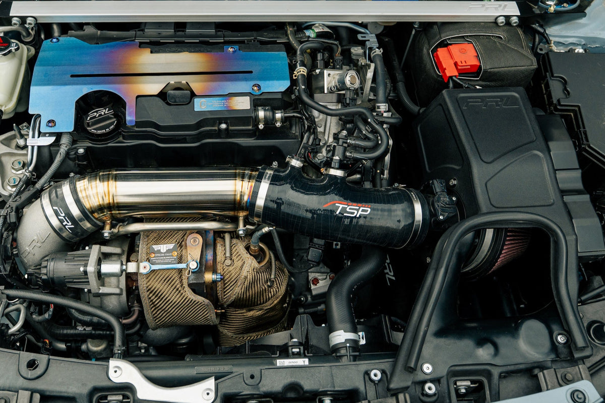 TSP coupler fitted with a PRL High Volume Intake and PRL titanium turbo inlet pipe