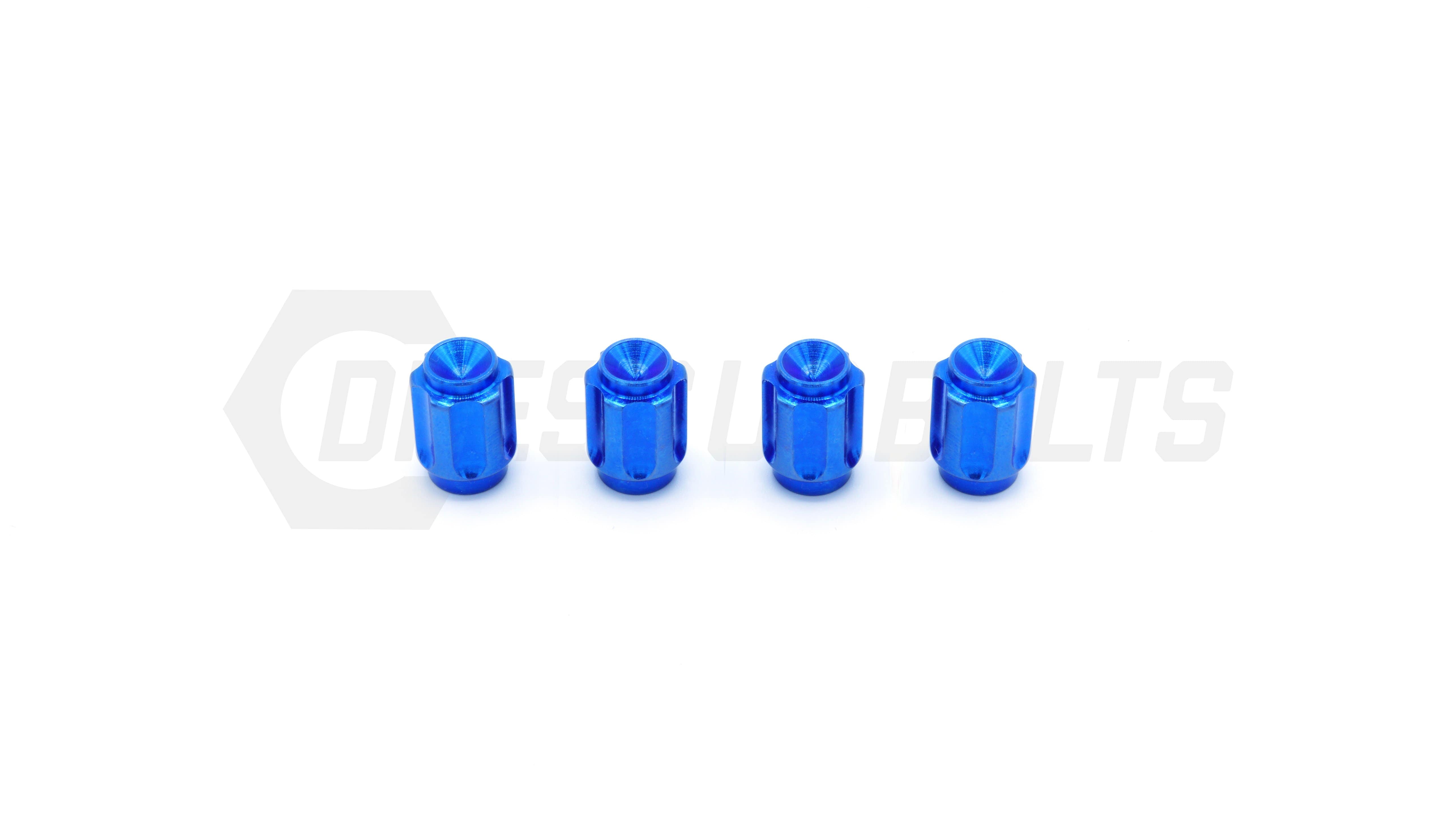 Dress Up Bolts Gear Titanium Valve Stem Caps - Set of 4