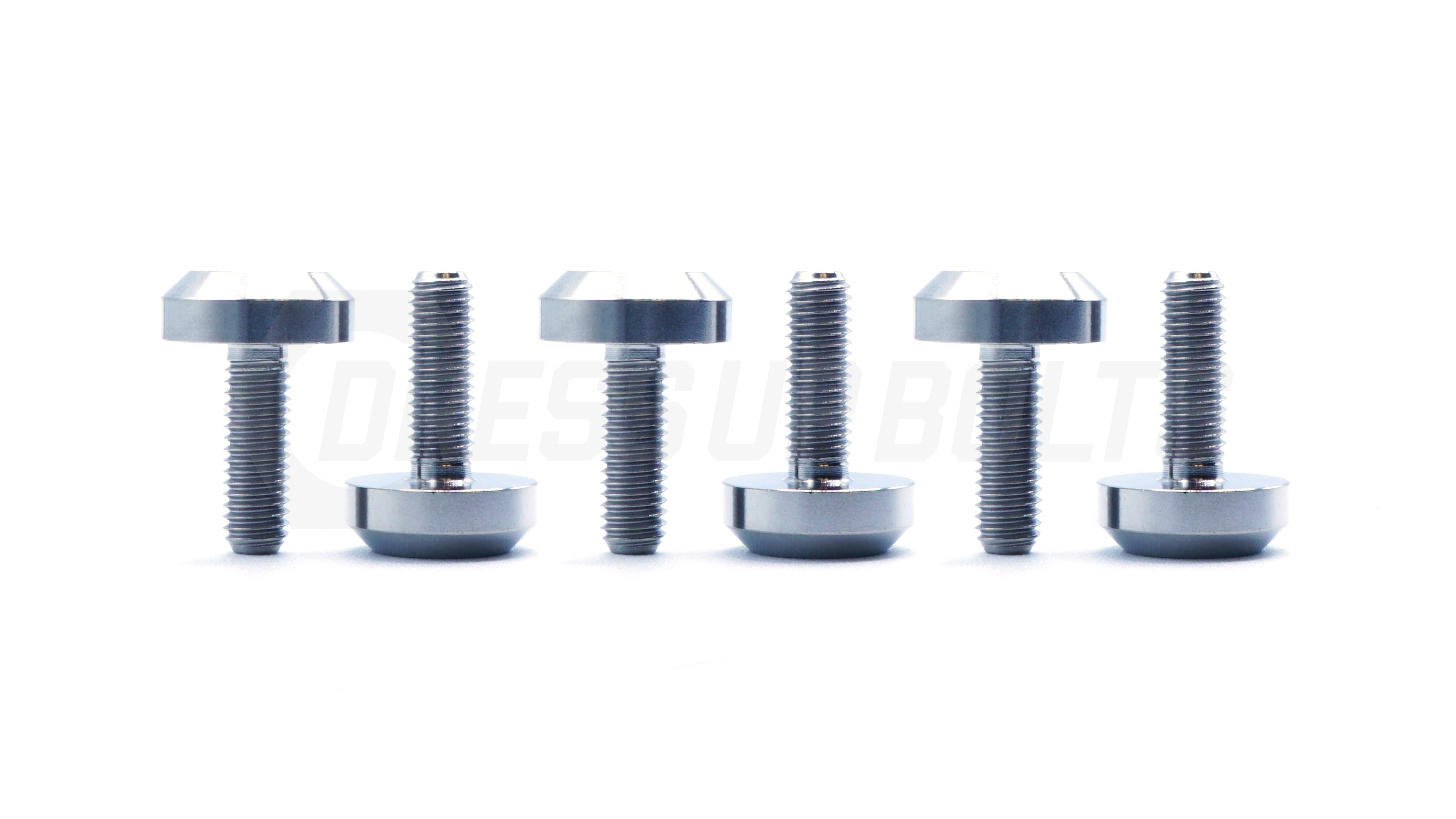 Dress Up Bolts Titanium Hardware Steering Wheel Kit - Motor Head Design