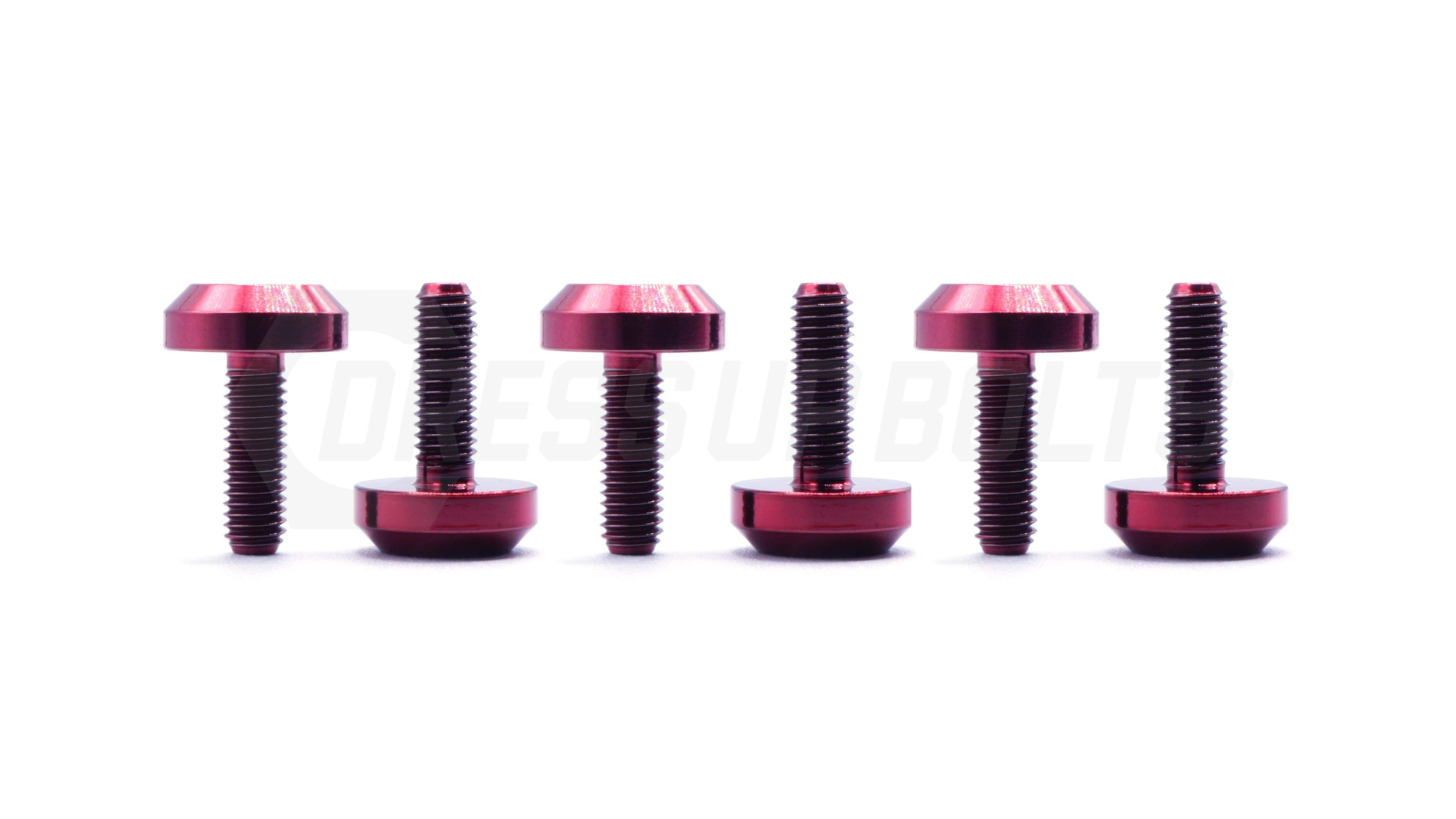 Dress Up Bolts Titanium Hardware Steering Wheel Kit - Motor Head Design