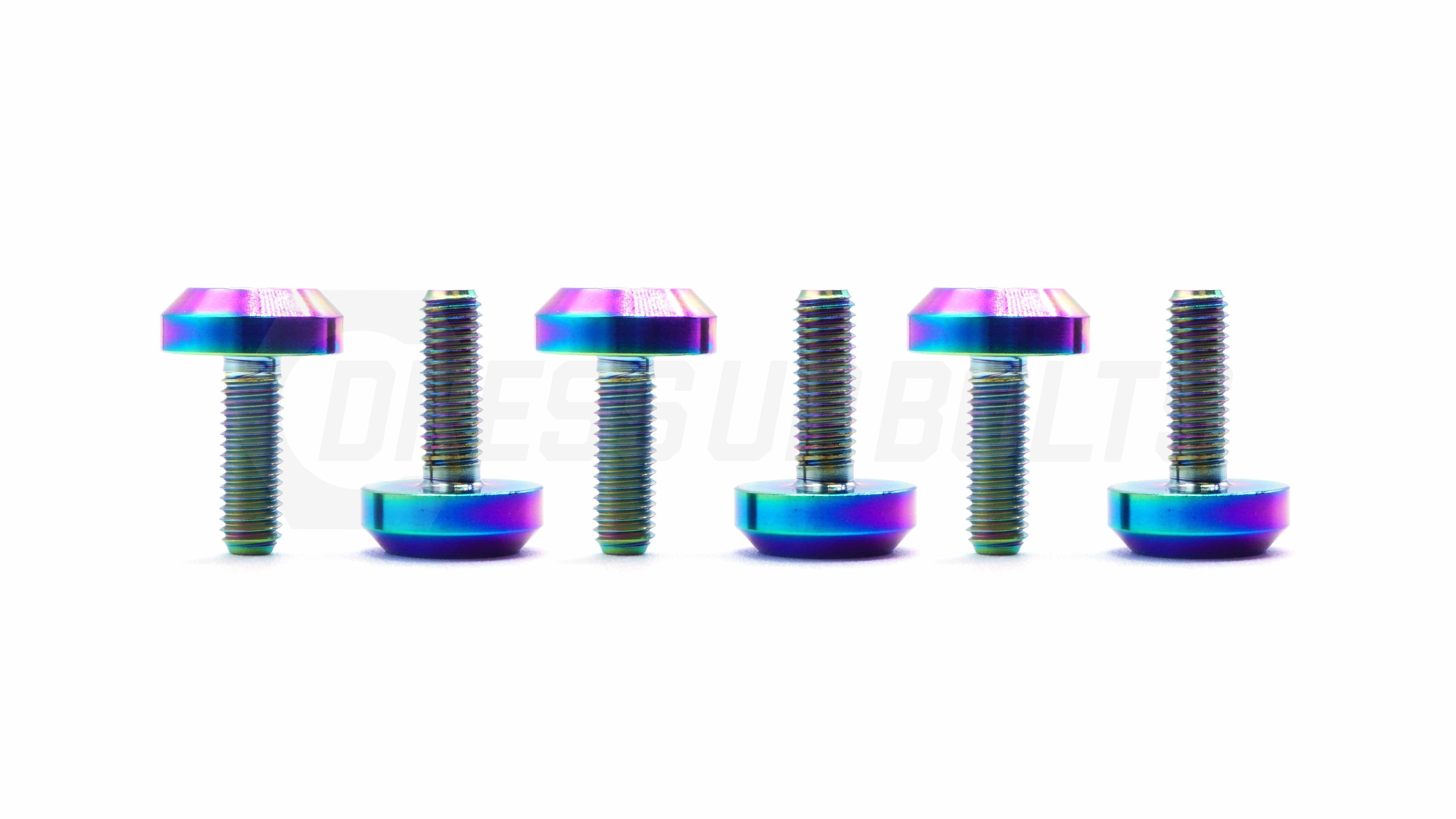 Dress Up Bolts Titanium Hardware Steering Wheel Kit - Motor Head Design