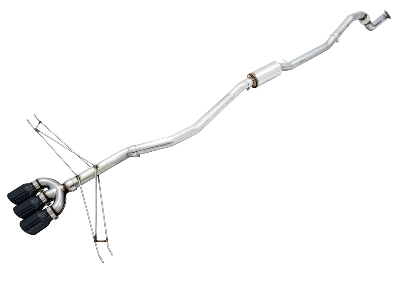 AWE Tuning Track Edition Exhaust w/ Front Pipe & Triple Diamond Black Tips for 2016-2021 Honda Civic Si [FC1/FC3]