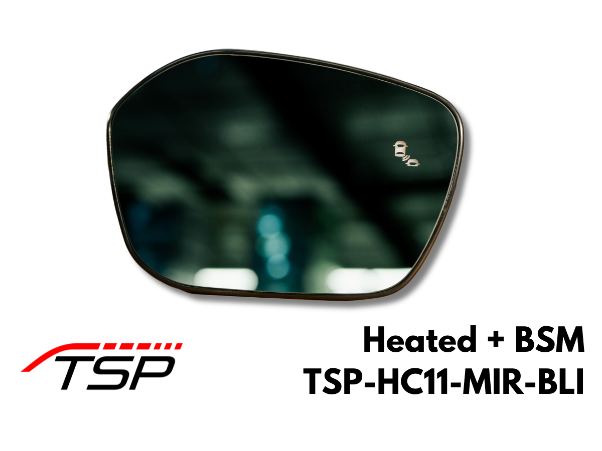 TSP Wide Angle Anti-Glare Side Mirrors for 22-26 Honda Civic & 26+ Honda Prelude