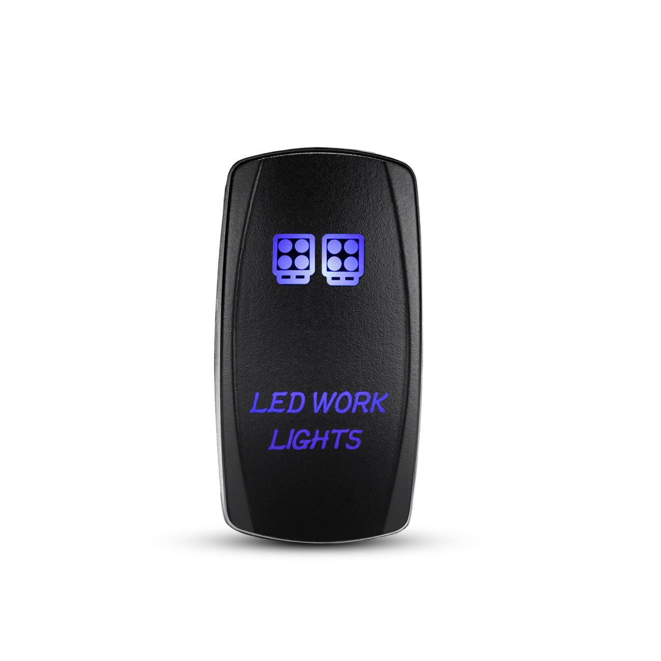 Auxbeam 5-Pin Laser On/Off Switch – 20A 12V / 10A 24V, Jumper Wires Included
