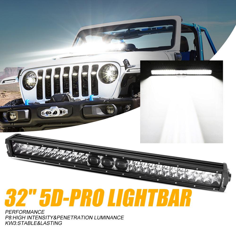Auxbeam 5D-PRO Series 32" LED Light Bar – 33,000LM, Spot Beam, Off-Road
