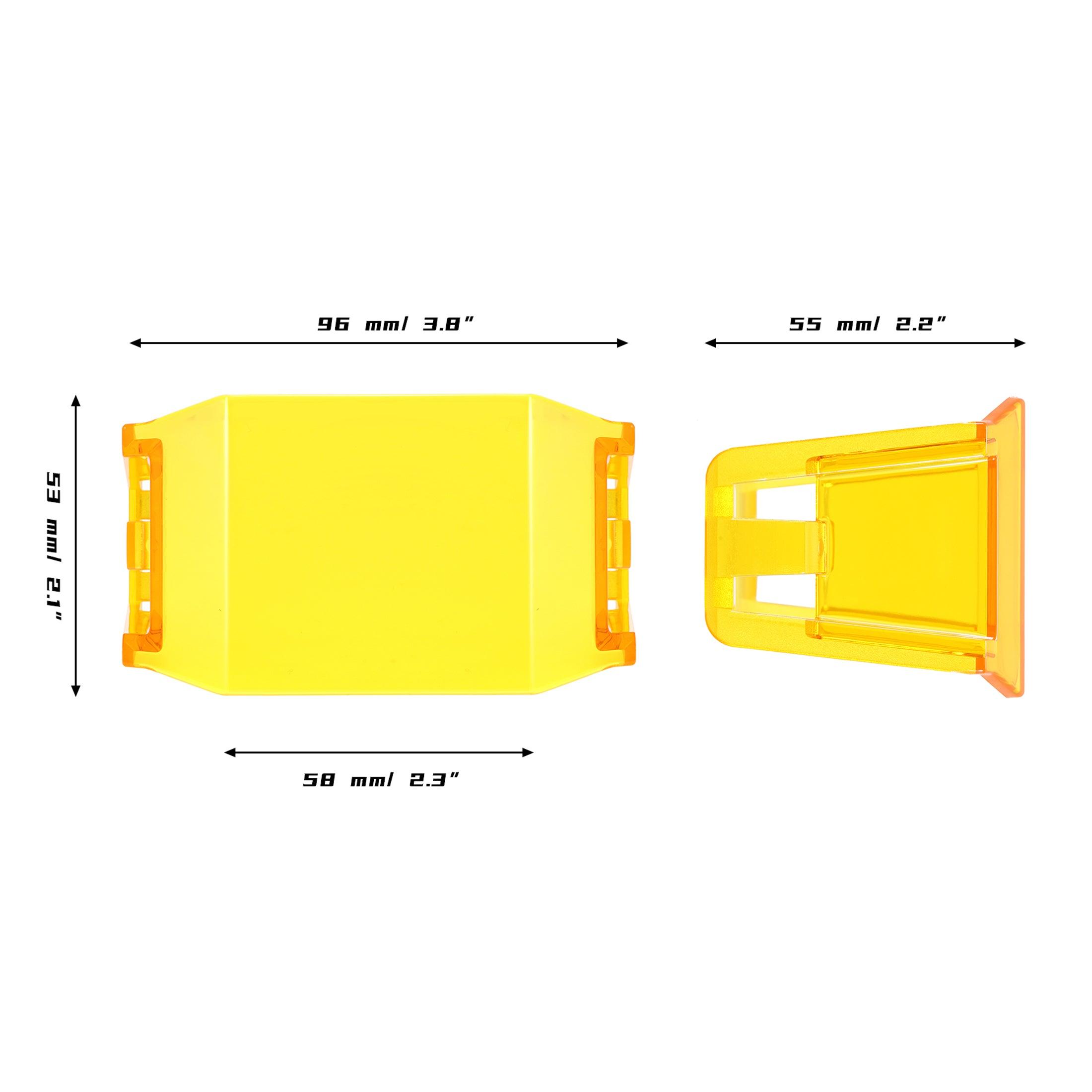 Auxbeam V-MAX Series LED Pod Light Covers – Amber