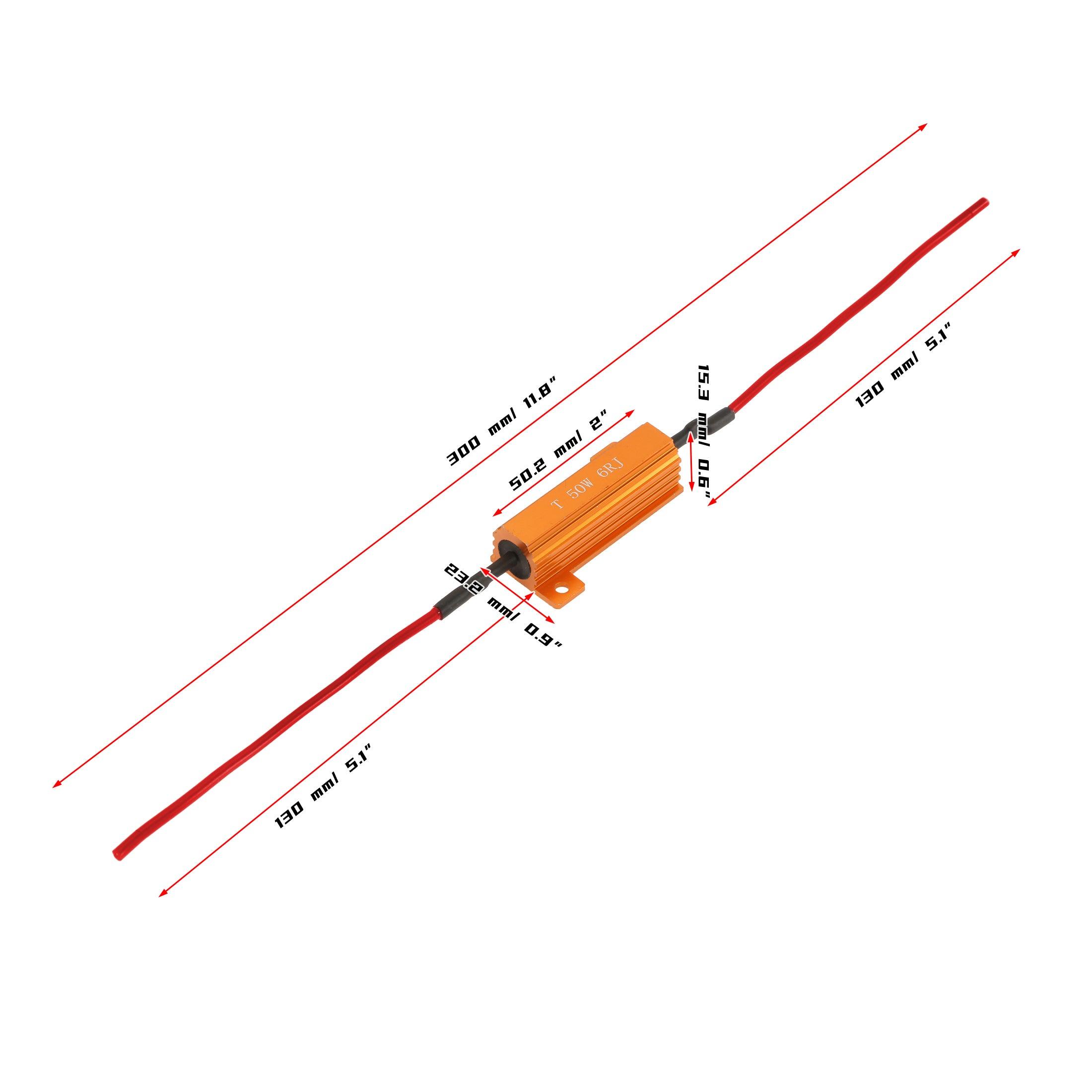 Auxbeam DIY CANBUS Anti-Flicker Resistors Decoder – Prevent Hyper Flash, Fix Turn Signal Blink & Dashboard Error Codes
