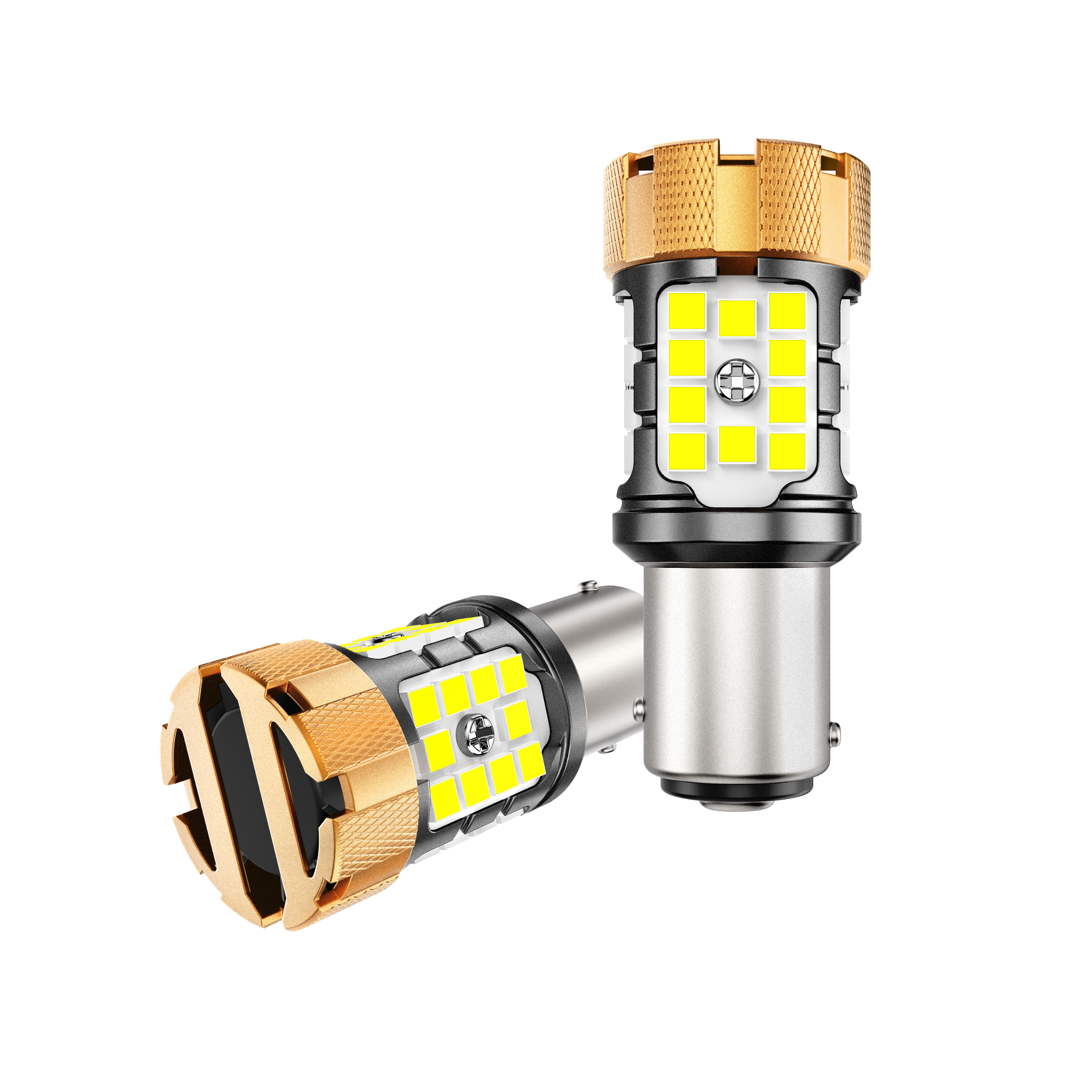 Auxbeam 1157 BAY15D LED Bulbs – B21-PRO Series, Backup/Reverse/Turn Signal/Brake/Tail Lights, 50W, 4000LM, 6500K White, CAN-Bus Error-Free (2 Pack)