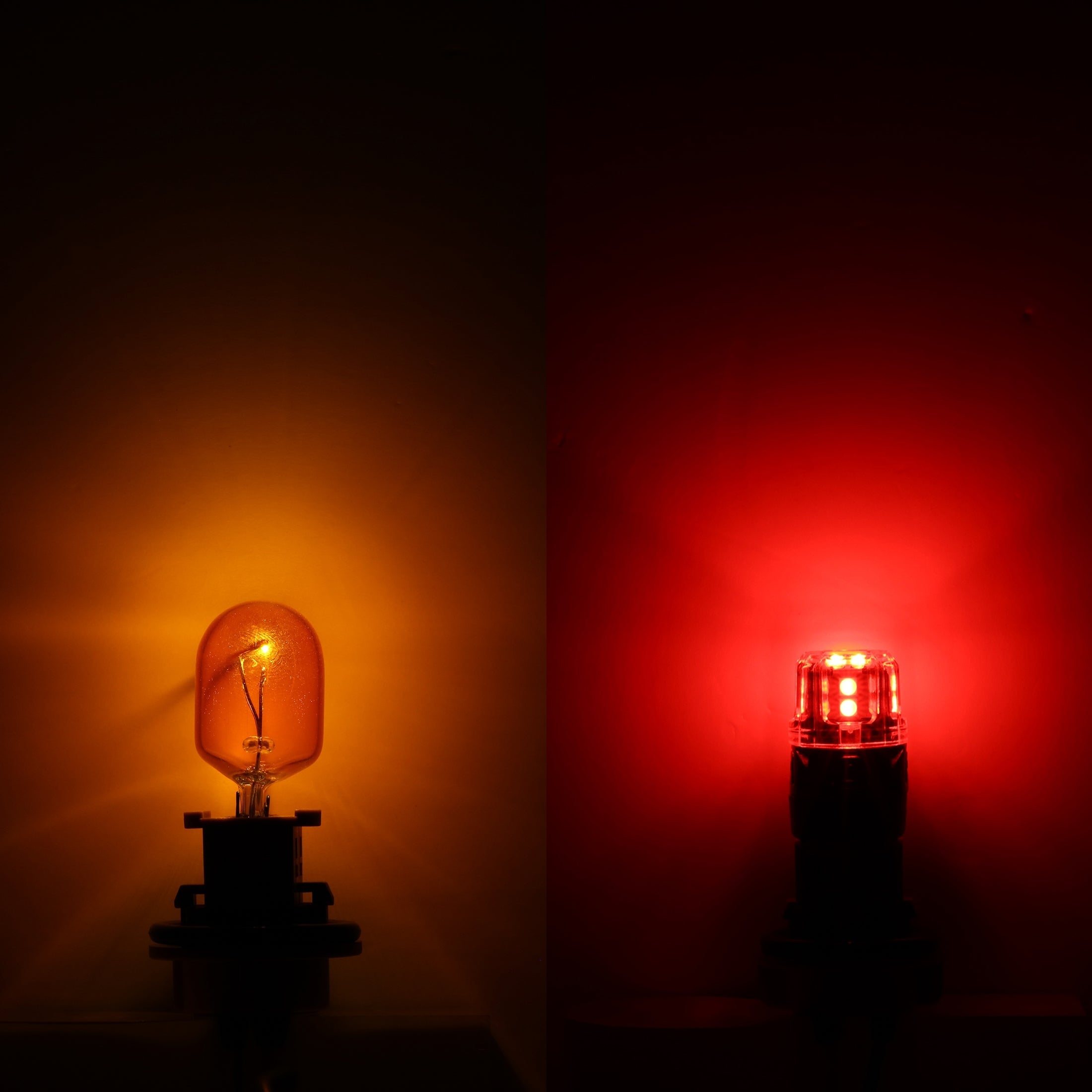 Auxbeam T20 / 7443 / 7440 LED Brake & Tail Light Bulbs – B52 Series, 11W, 500% Brighter, Red, CAN-Bus Error-Free (2 Pack)
