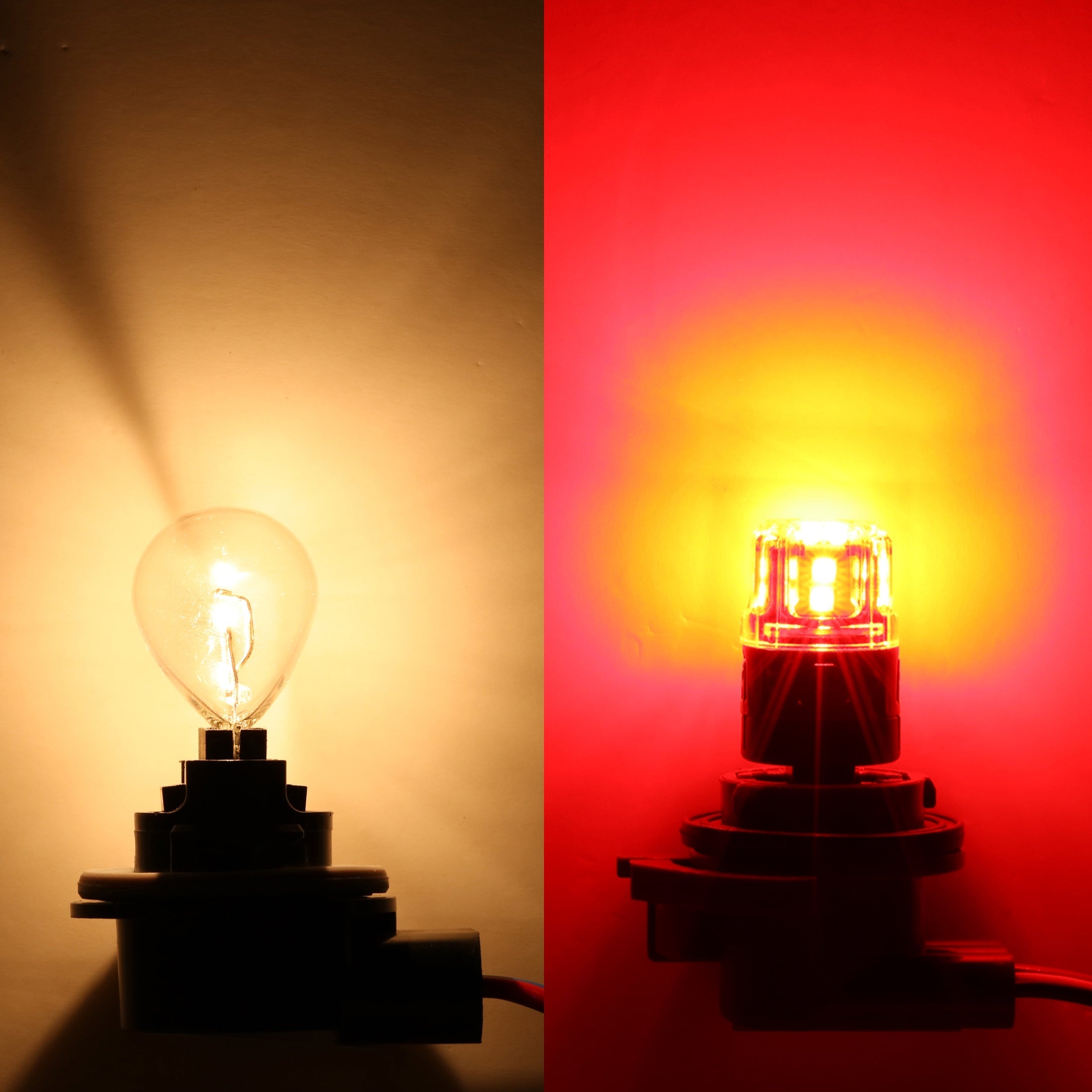 Auxbeam T25 / 3157 / 3156 LED Brake & Tail Light Bulbs – B52 Series, 11W, 500% Brighter, Red, CAN-Bus Error-Free (2 Pack)