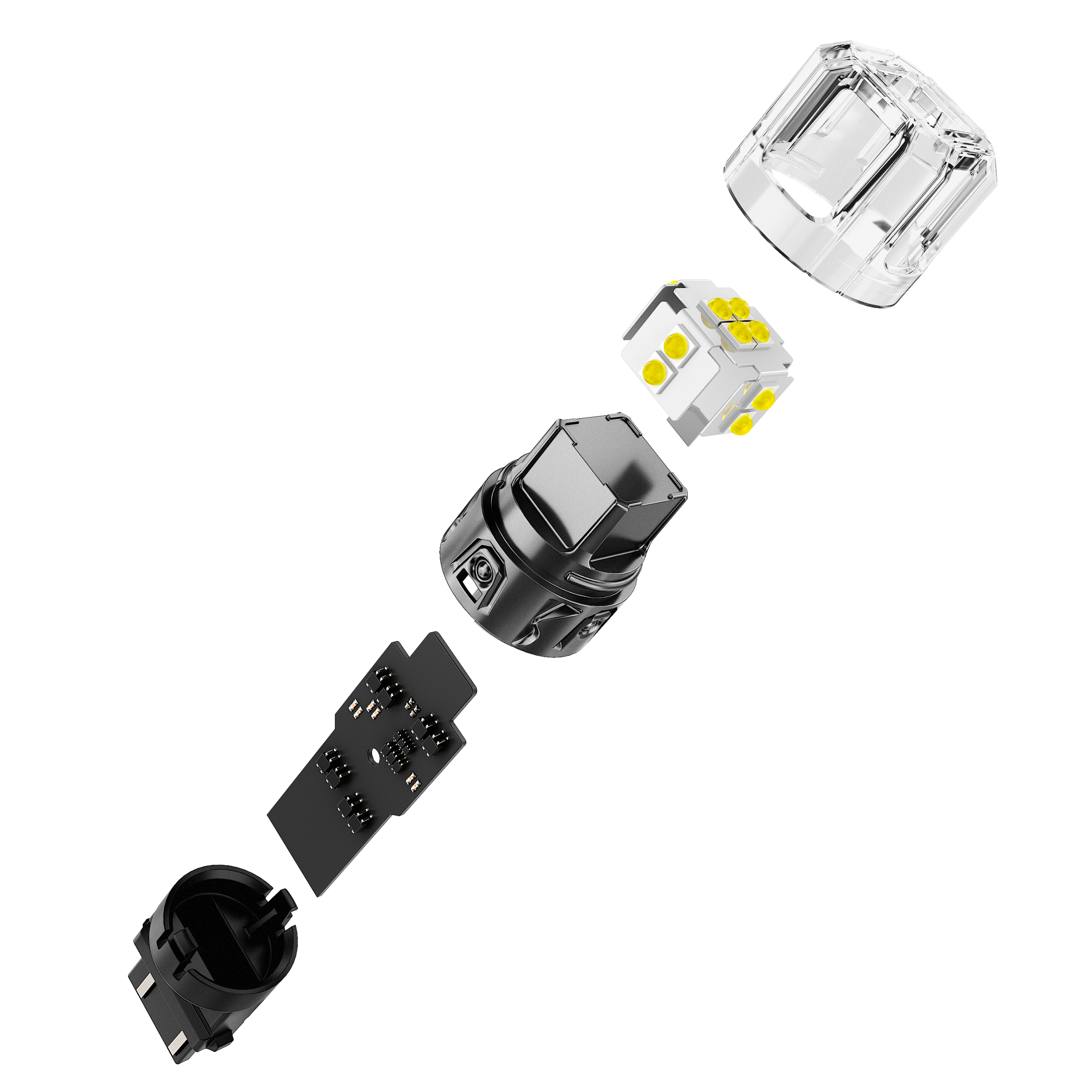 Auxbeam T25 / 3157 / 3156 LED Bulbs – B52 Series, Backup/Reverse/Turn Signal/Brake/Tail Lights, 13W, 500% Brighter, 6500K White, CAN-Bus Error-Free (2 Pack)