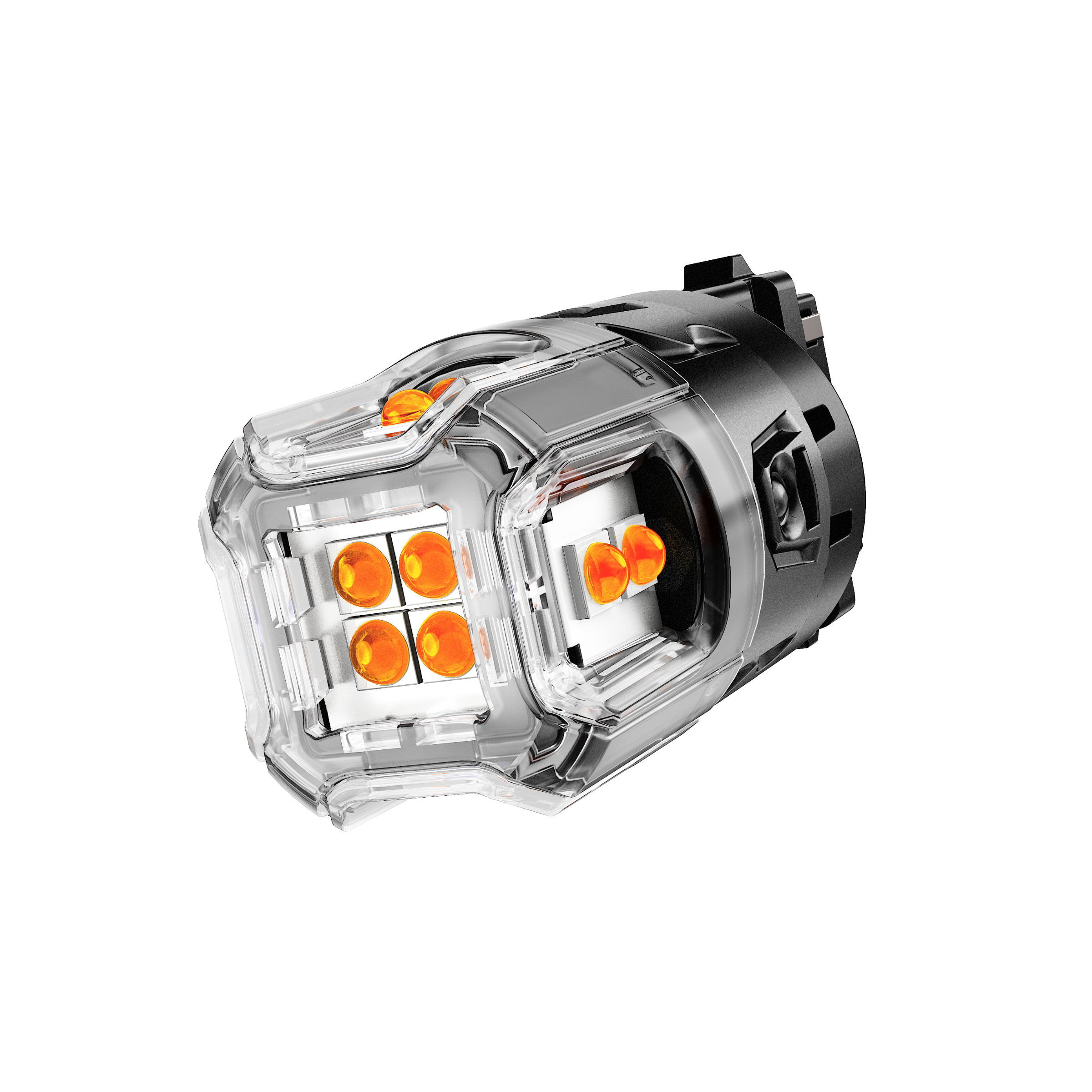 Auxbeam T25 / 3157 / 3156 LED Turn Signal Bulbs – B52 Series, Front/Rear & Side Marker Lights, 13W, 500% Brighter, 3000K Amber, CAN-Bus Error-Free (2 Pack)
