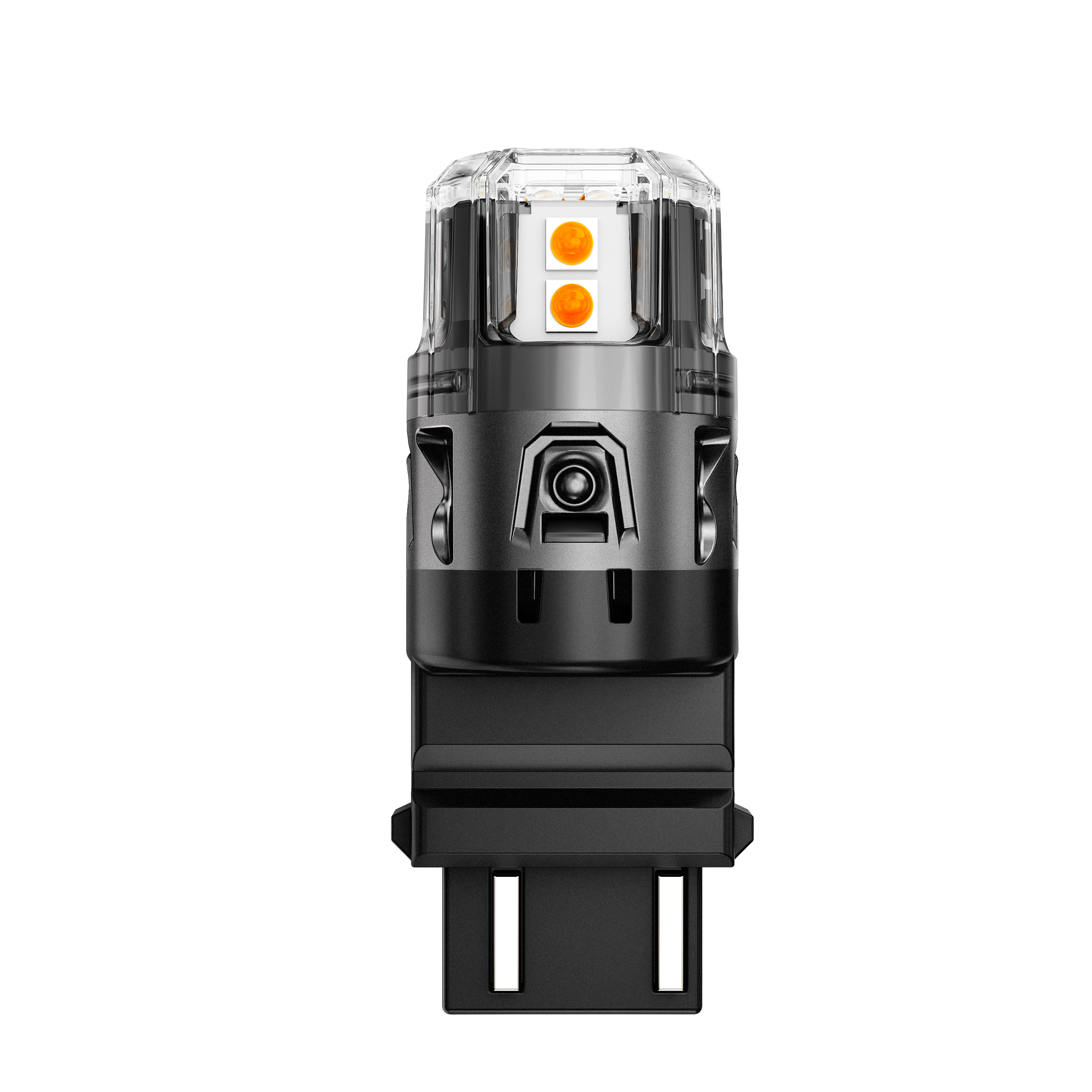 Auxbeam T25 / 3157 / 3156 LED Turn Signal Bulbs – B52 Series, Front/Rear & Side Marker Lights, 13W, 500% Brighter, 3000K Amber, CAN-Bus Error-Free (2 Pack)