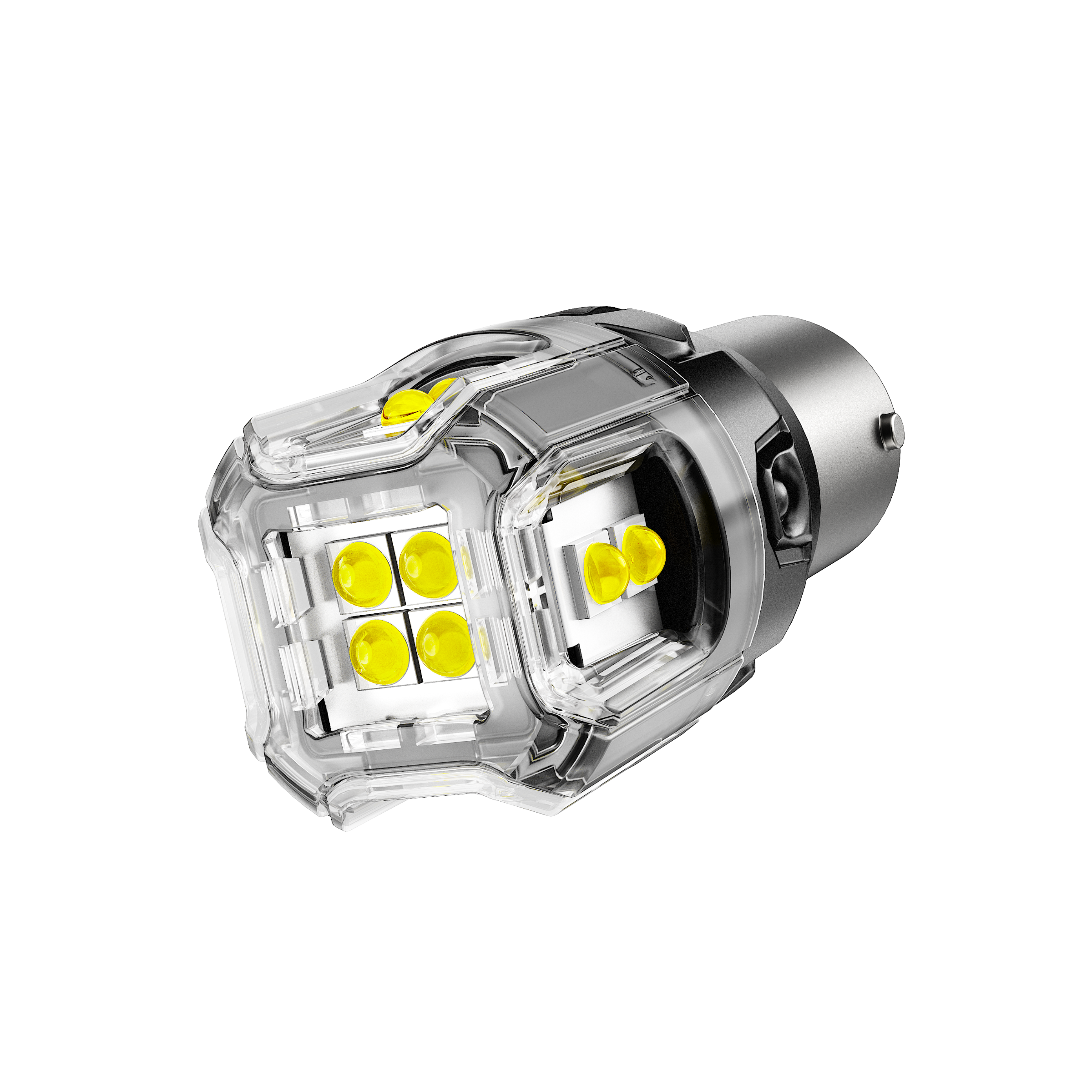 Auxbeam 1157 BAY15D LED Bulbs – B52 Series, Backup/Reverse/Turn Signal/Brake/Tail Lights, 13W, 500% Brighter, 6500K White, CAN-Bus Error-Free (2 Pack)
