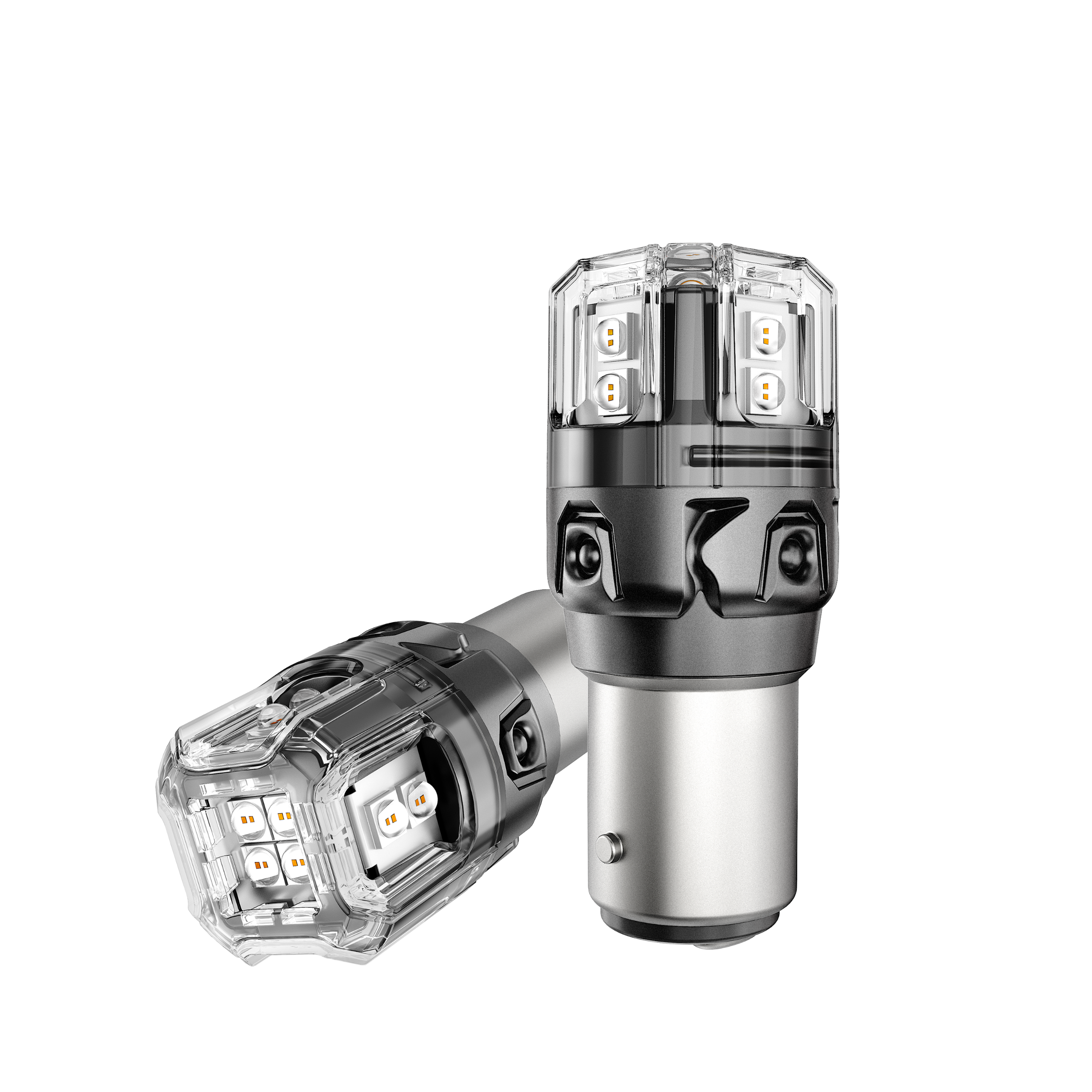 Auxbeam 1157 BAY15D LED Brake & Tail Light Bulbs – B52 Series, 11W, 500% Brighter, Red, CAN-Bus Error-Free (2 Pack)