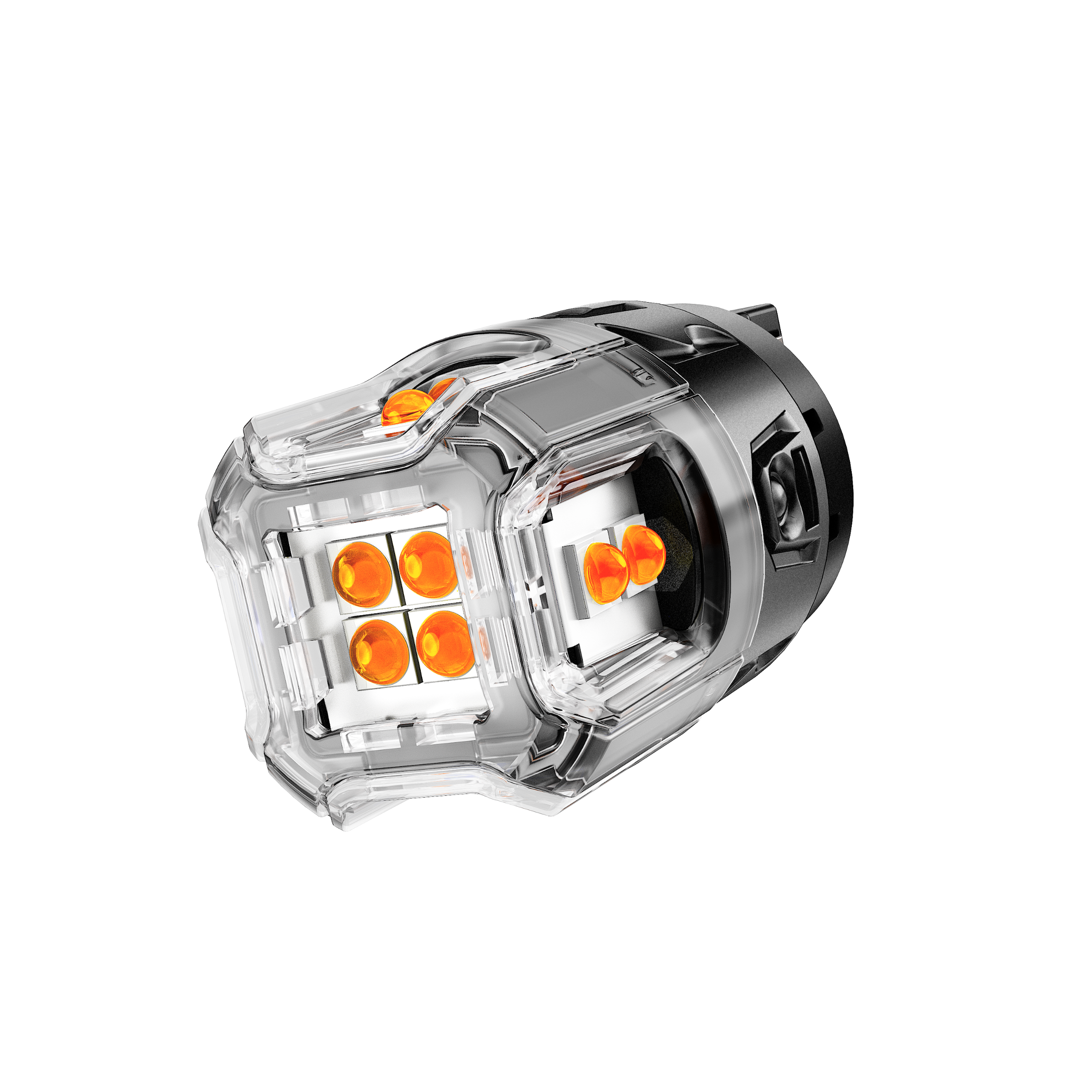 Auxbeam T20 / 7443 / 7440 LED Turn Signal Bulbs – B52 Series, Front/Rear & Side Marker Lights, 13W, 500% Brighter, 3000K Amber, CAN-Bus Error-Free (2 Pack)