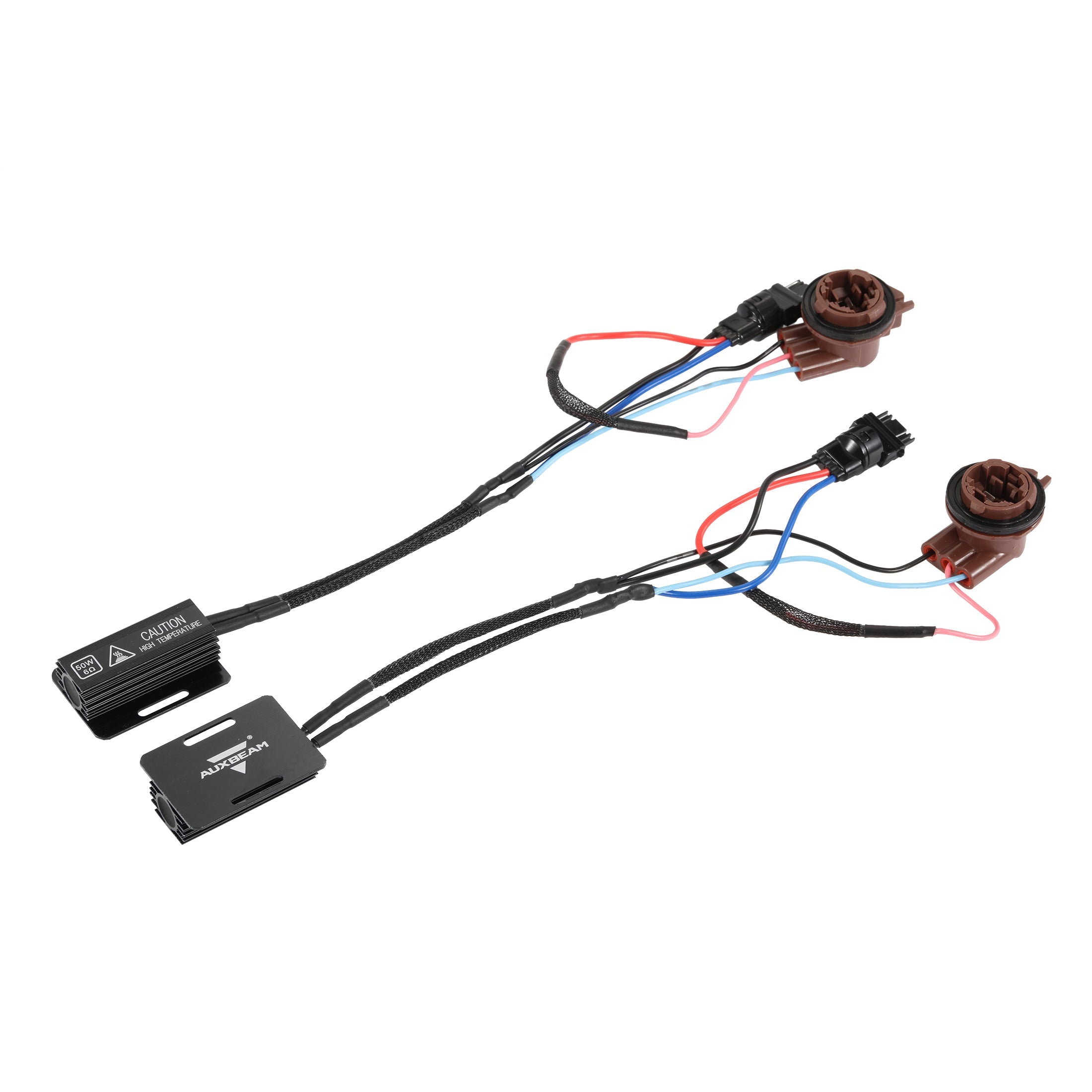 Auxbeam 3157 US C9 Model CANBUS Decoder Resistors – Anti-Flicker, Hyper Flash Fix, Turn Signal Error Code Removal (2 Pack)