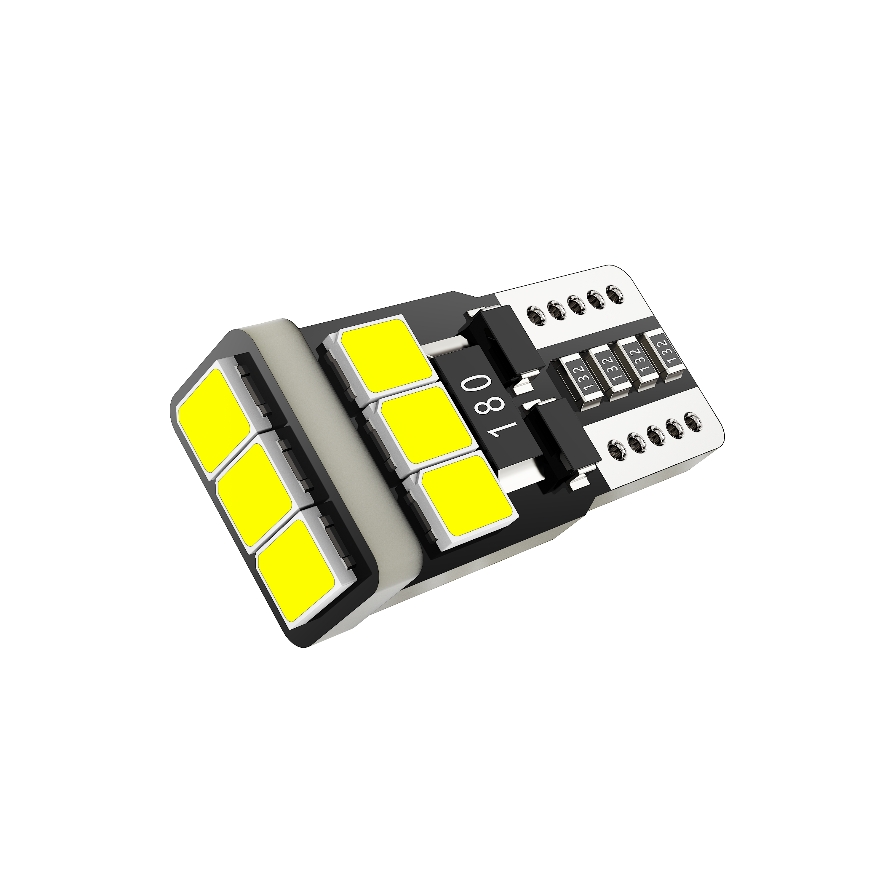 Auxbeam 168 / 2825 W5W T10 LED Bulb – License Plate / Side Marker / Interior Light, 5W, White, 300% Brighter, CAN-Bus Error-Free
