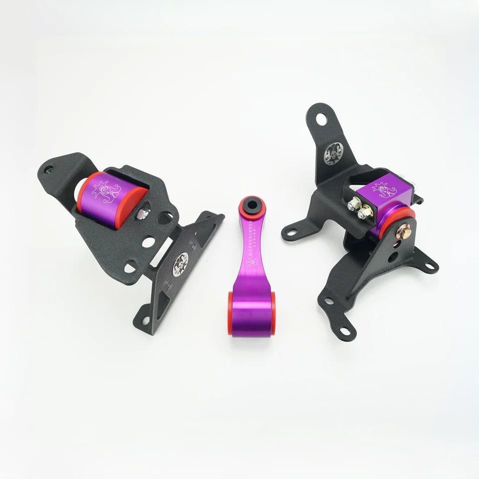 Wunderladen Racing Motor Mount Combo Package for 16-21 Honda Civic 2.0L NA [FC2/FC4]