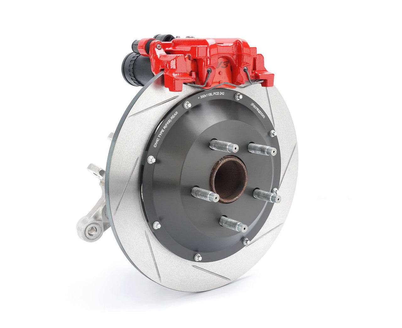 Paragon 2-piece Rotors Rear Pair 350mm x 11mm (13.78" x 0.43") - Honda Civic Type R FK8 / FL5 - Larger Rotor
