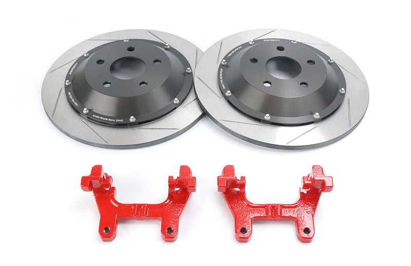 Paragon 2-piece Rotors Rear Pair 350mm x 11mm (13.78" x 0.43") - Honda Civic Type R FK8 / FL5 - Larger Rotor