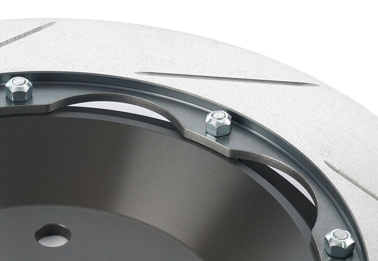 Paragon 2-piece Rotors Rear Pair 350mm x 11mm (13.78" x 0.43") - Honda Civic Type R FK8 / FL5 - Larger Rotor