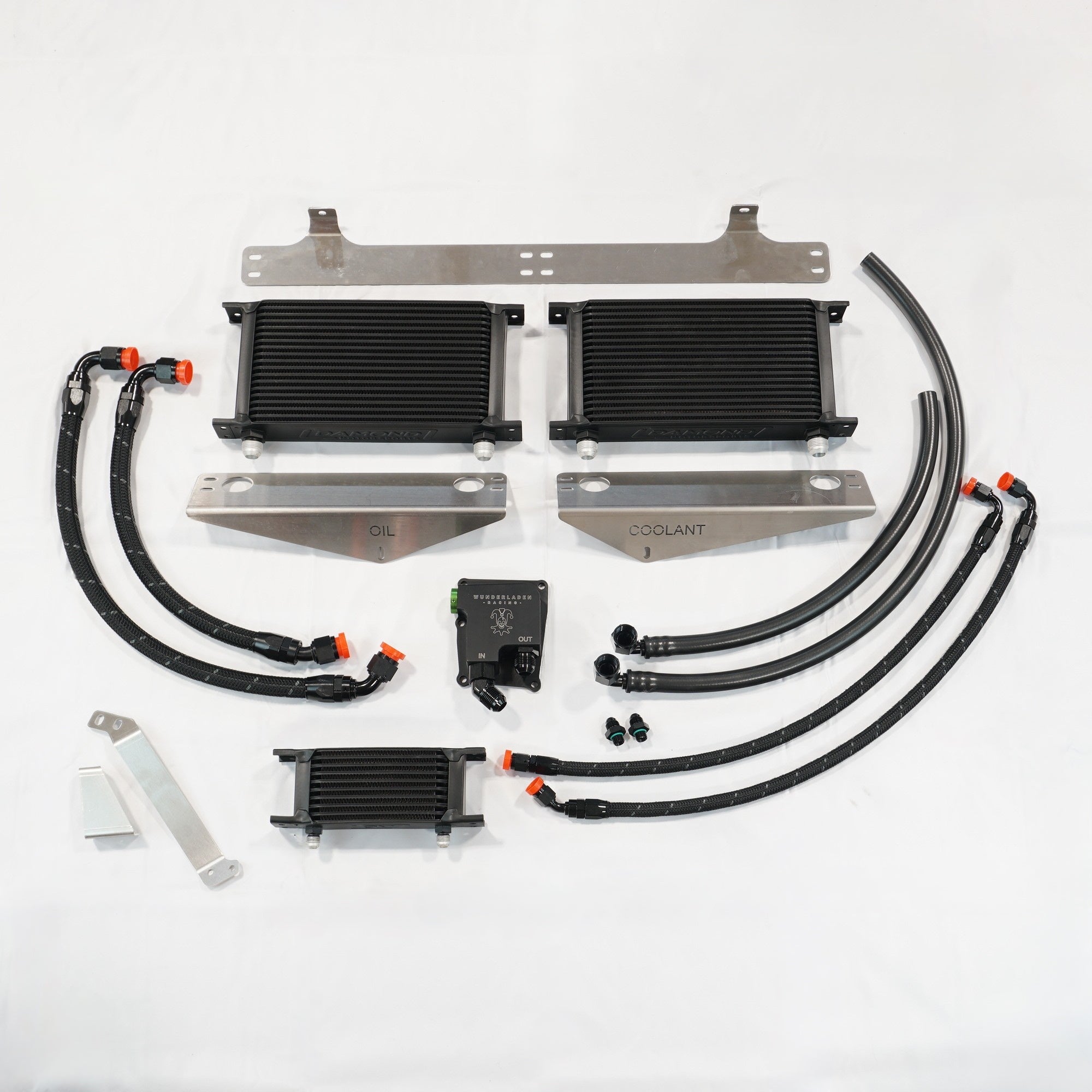 Wunderladen Racing Tri-Cooler Combo for 17-21 Honda Civic Type R