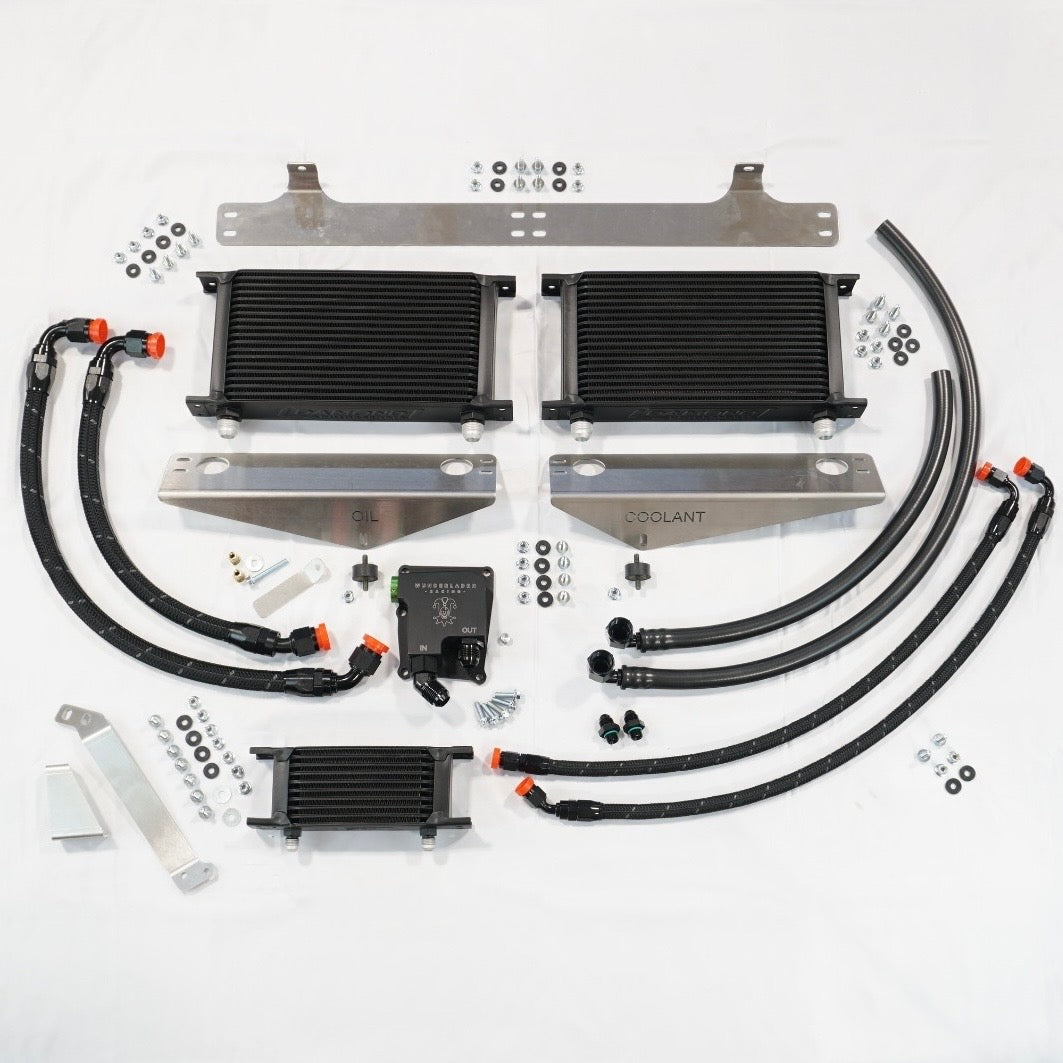 Wunderladen Racing Tri-Cooler Combo for 17-21 Honda Civic Type R