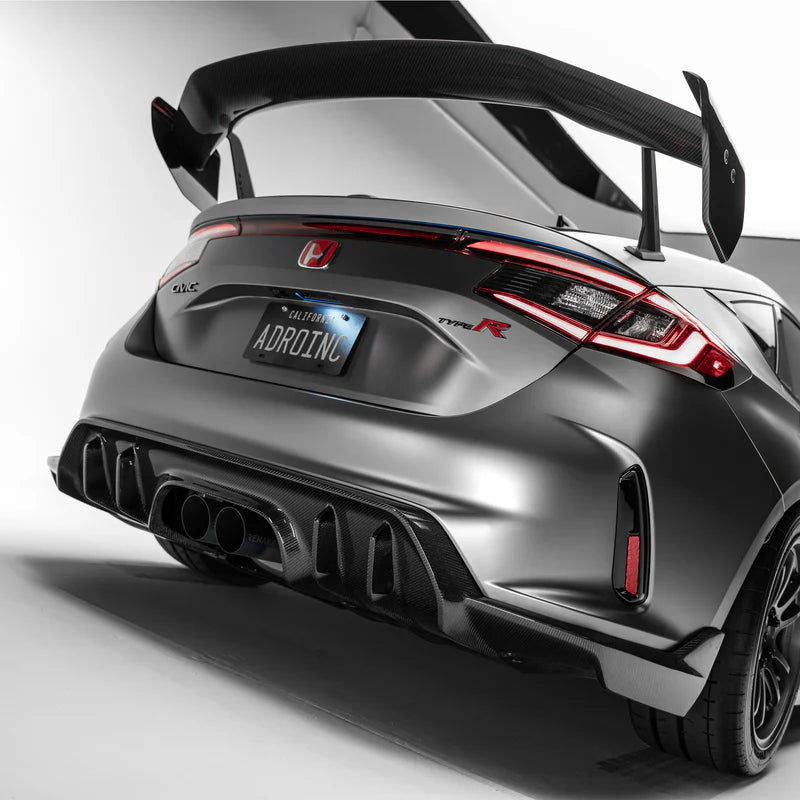 Fl5 Rear Wing ADRO Carbon Fiber AT-R4 Swan Neck Wing for 2023+ Honda Civic Type R [F