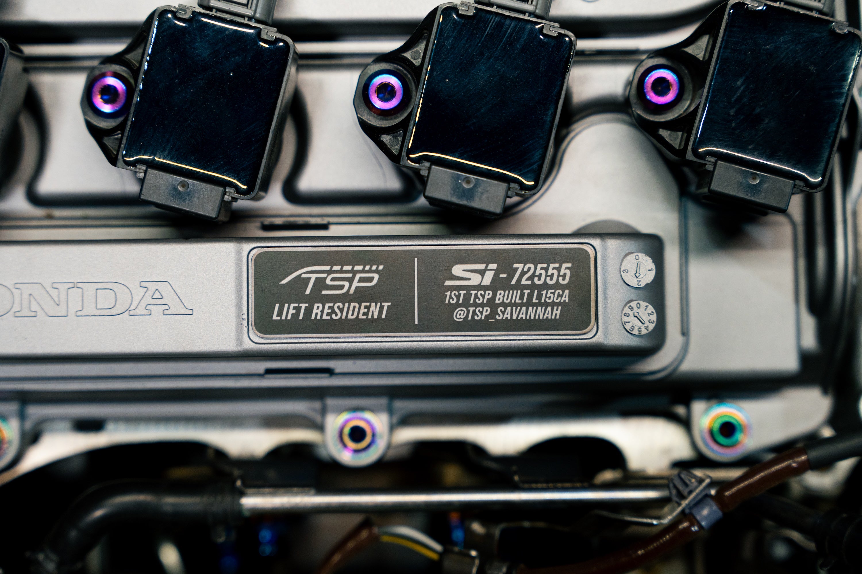 TSP Valve Cover Badges for Honda/Acura 1.5T, 2.0T, & 2.0L NA