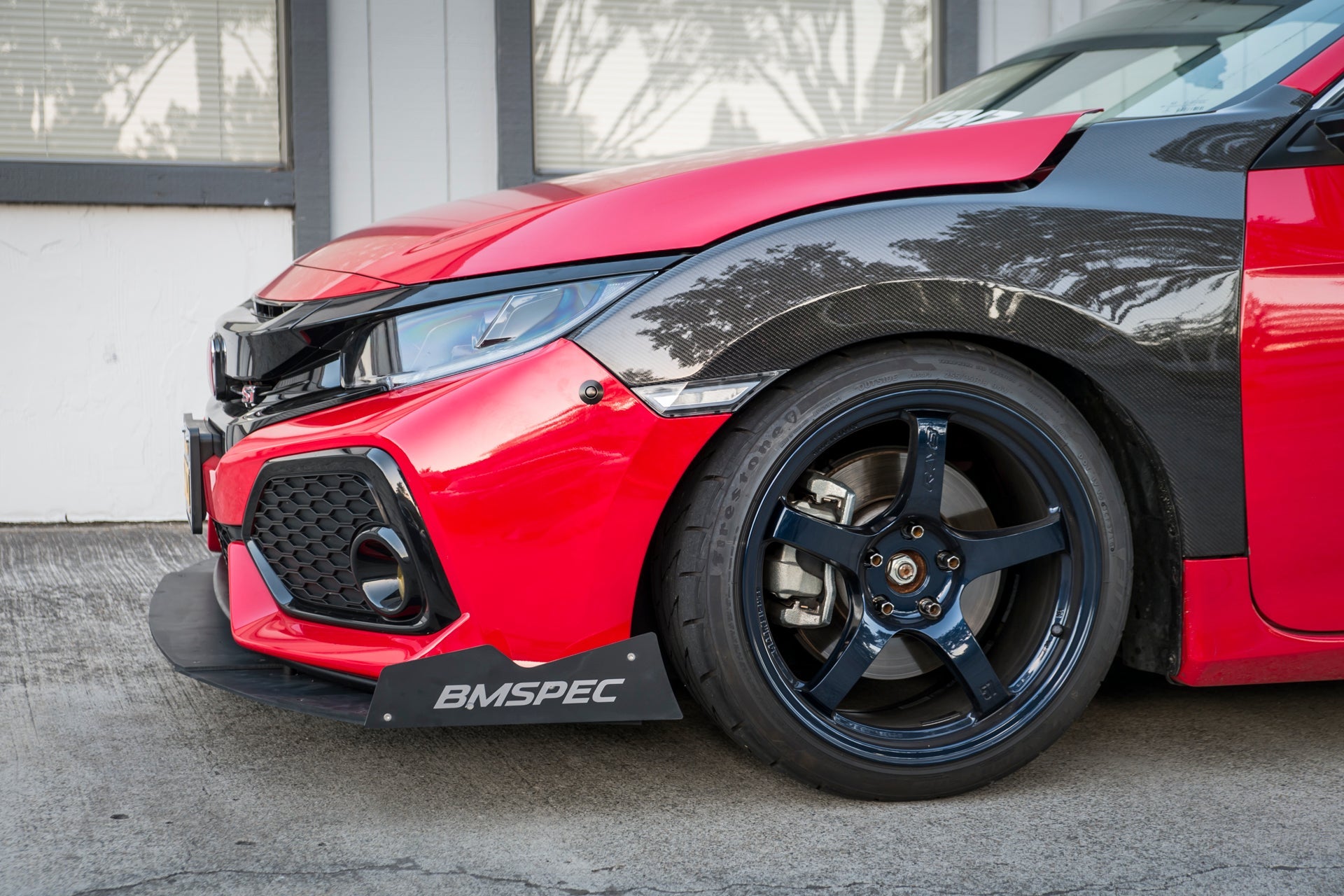 Epsilon+ Front Splitter for 17-20  Honda Civic Si Coupe/Sedan [FC1/FC3]