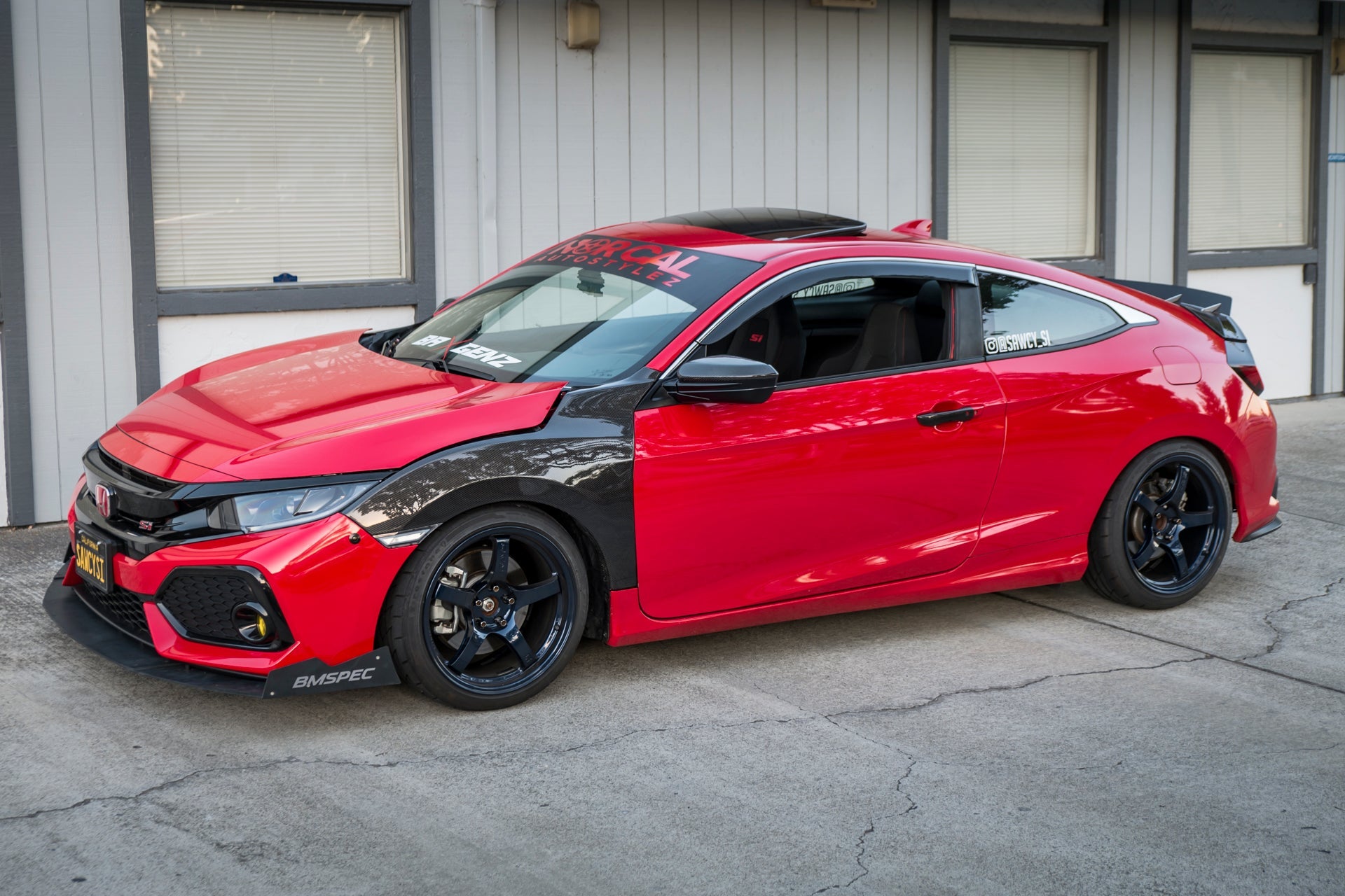 Epsilon+ Front Splitter for 17-20  Honda Civic Si Coupe/Sedan [FC1/FC3]