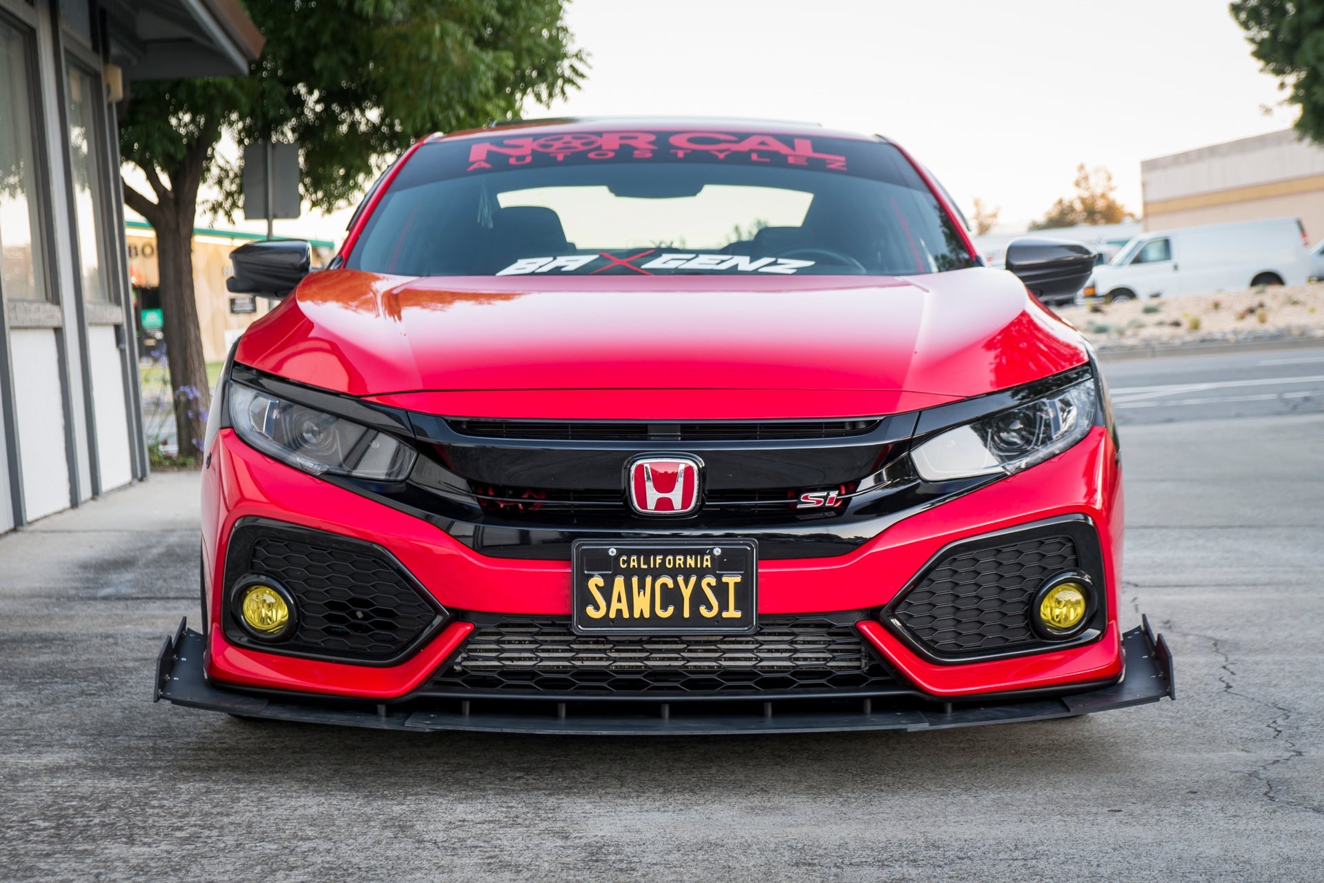 Epsilon+ Front Splitter for 17-20  Honda Civic Si Coupe/Sedan [FC1/FC3]