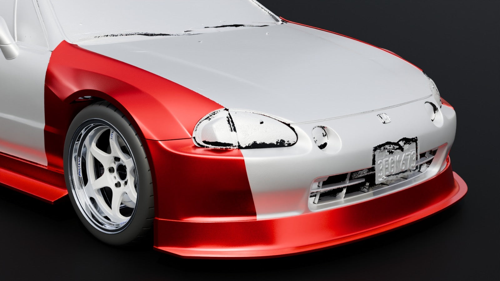 Epsilon+ Touring Car Widebody for 92-98 Honda Civic CR-X / Del Sol (SP
