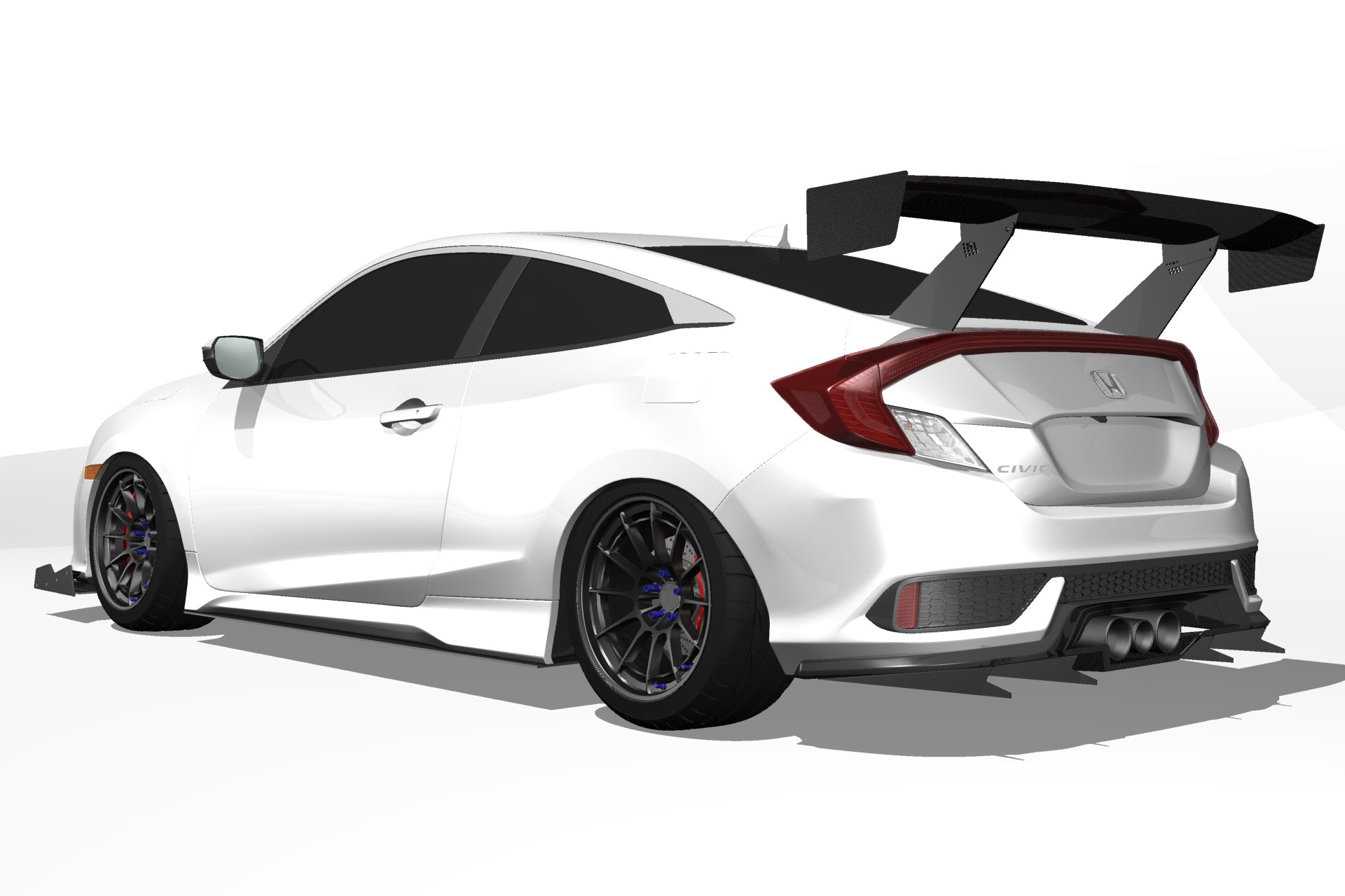 Epsilon+ GT Wing for 17-20 Honda Civic Si Coupe [FC3]