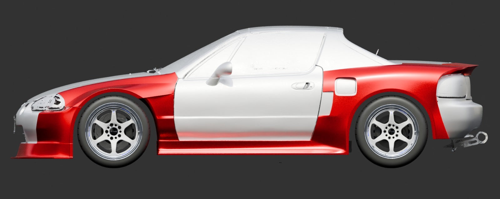 Epsilon+ Touring Car Widebody for 92-98 Honda Civic CR-X / Del Sol (SPECIAL ORDER)